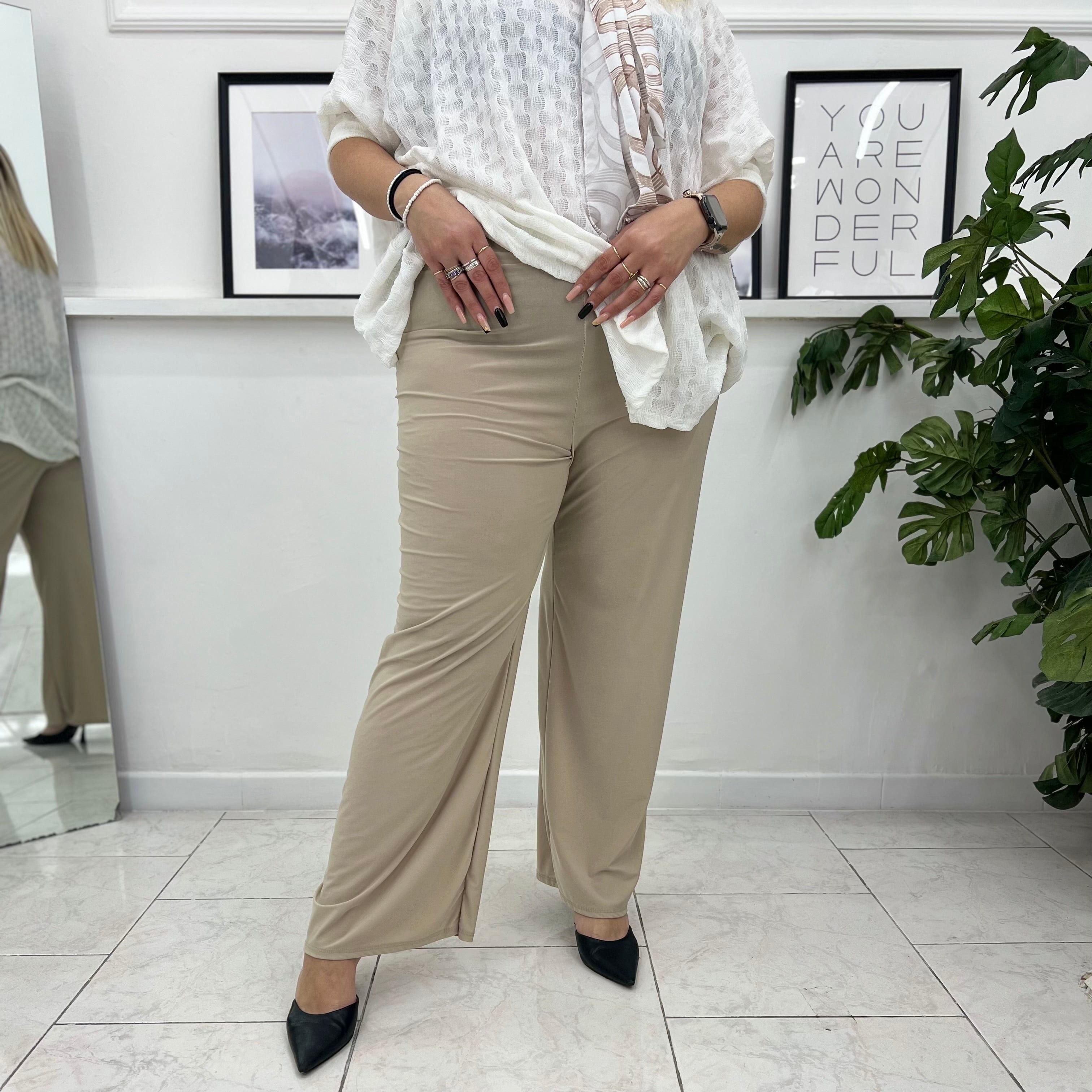 Pantalone a palazzo in viscosa