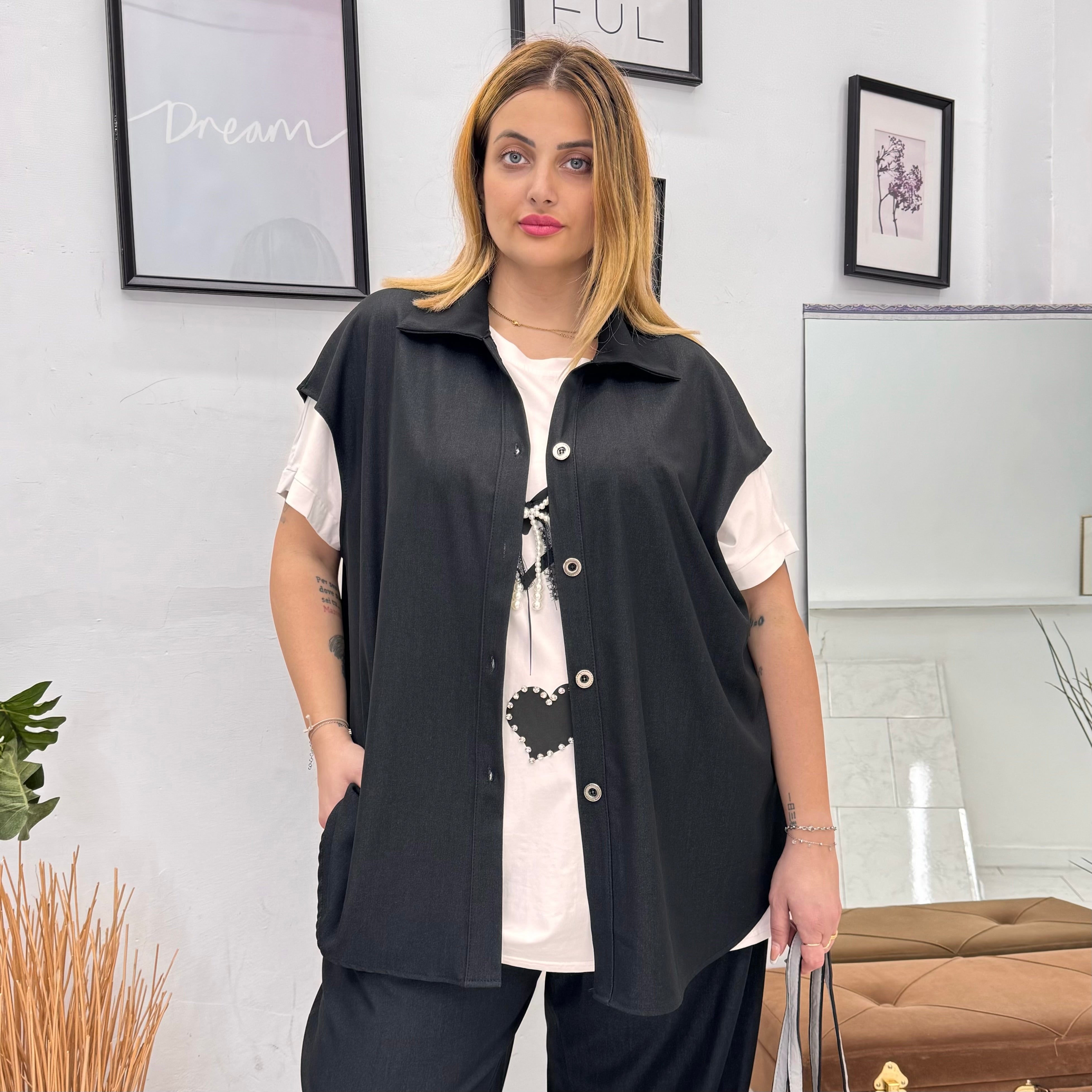 Completo Denim Gilet