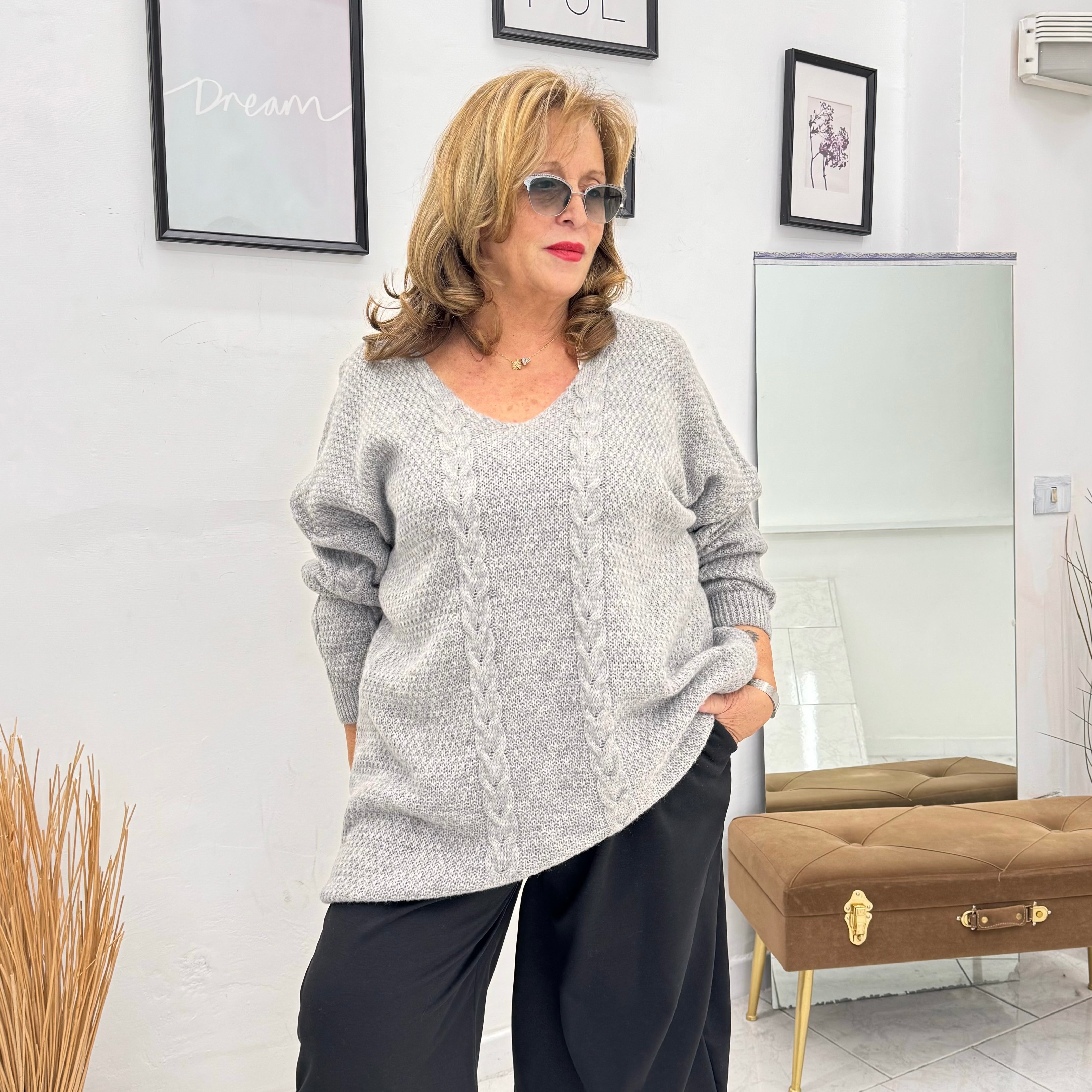 Maglioncino Scollo a V Cassie