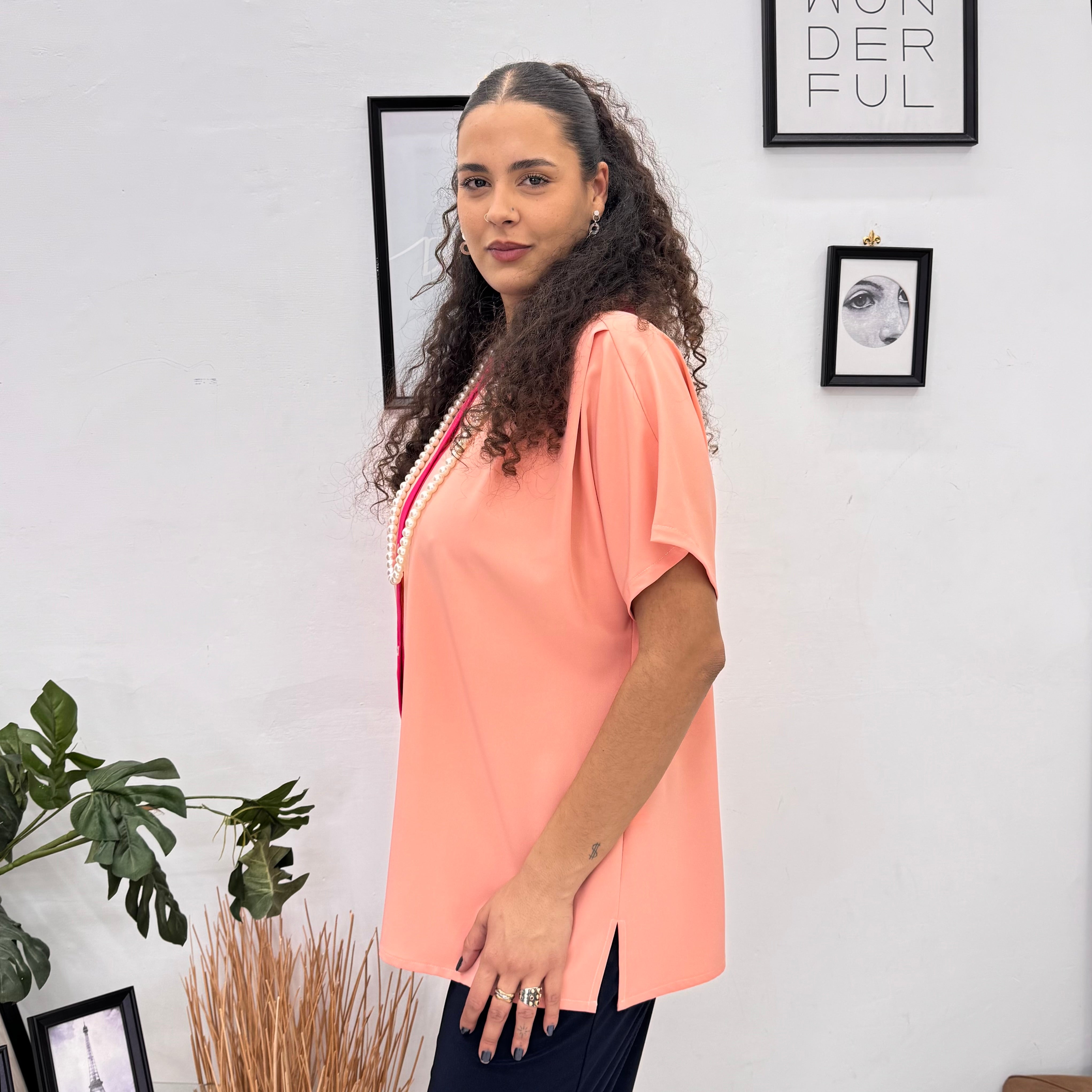 Blusa Coral Chic Fucsia