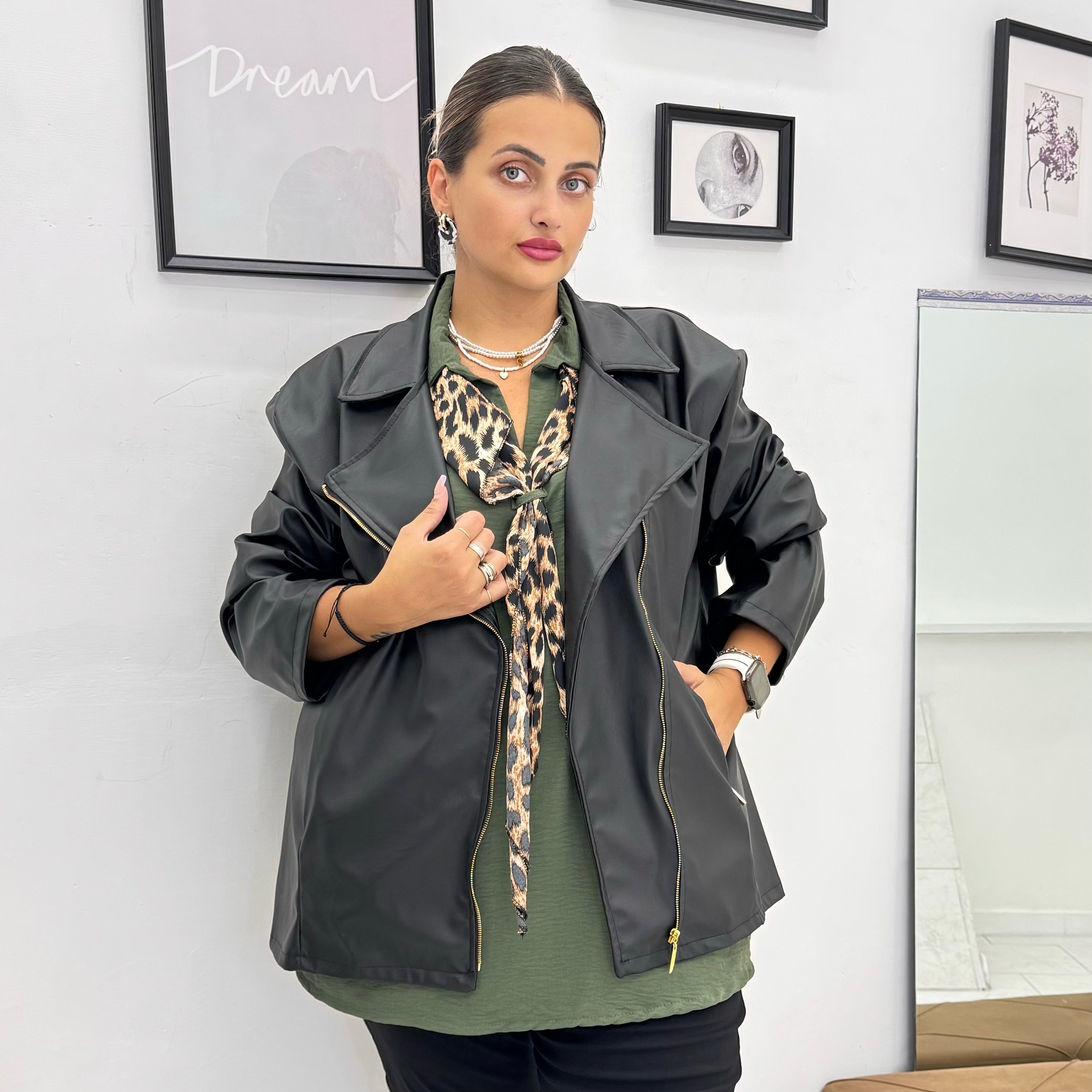 Giacca eco zip laterale