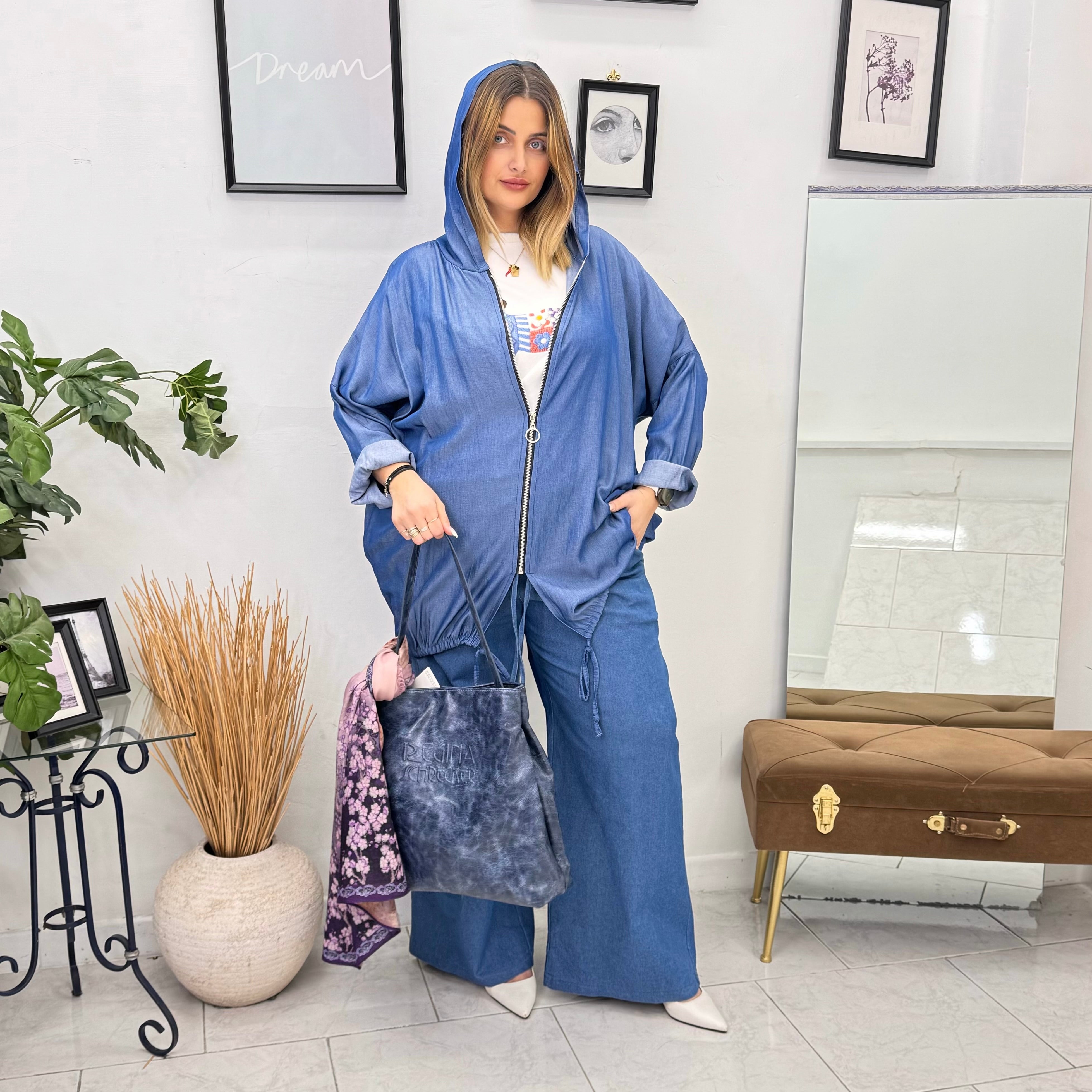 College Urban Denim Zip