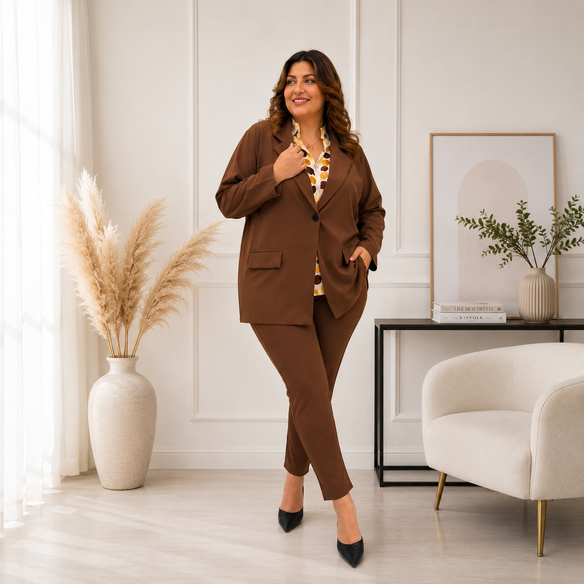 Tailleur elasticizzato per donne curvy Giuly