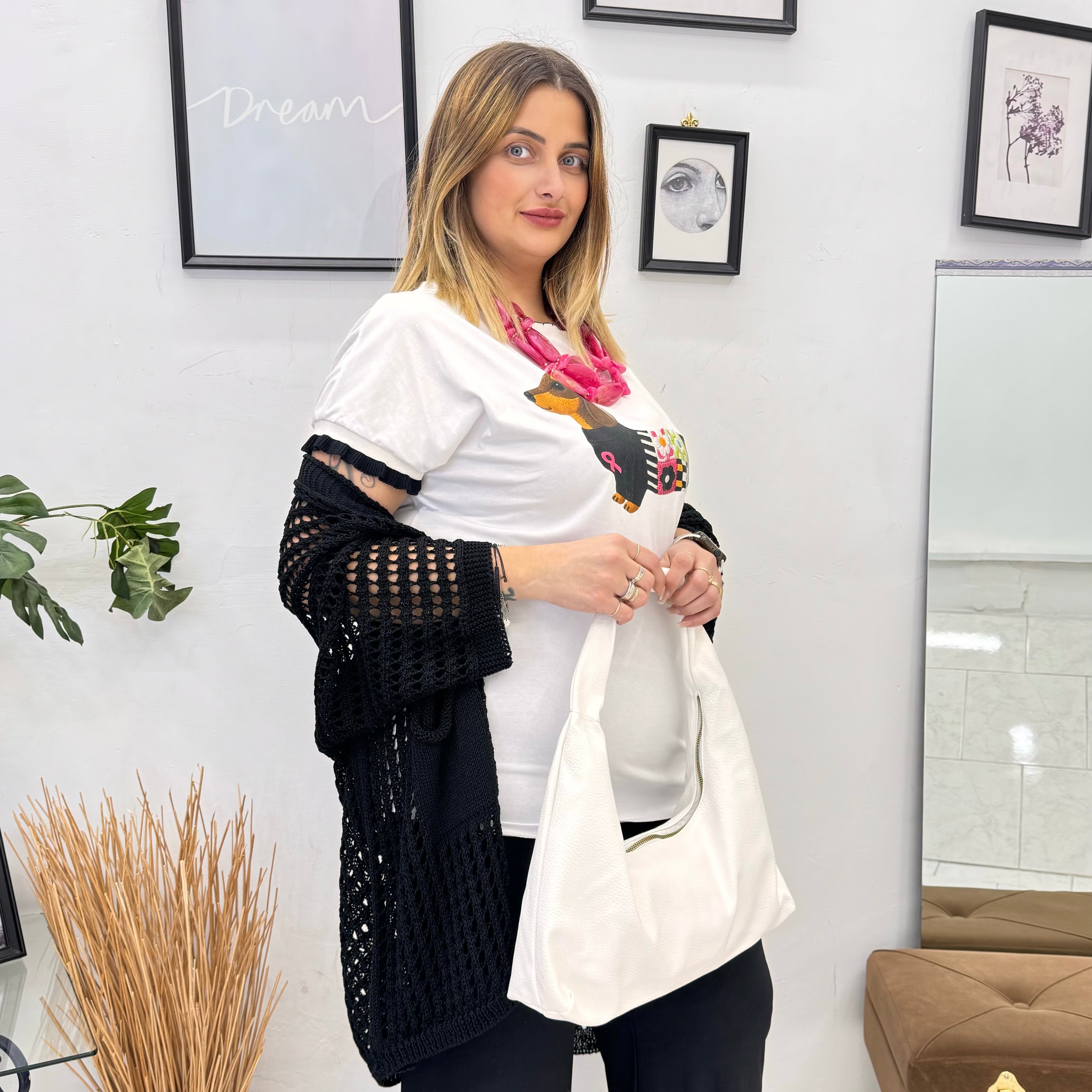 T-shirt bassotto Chic