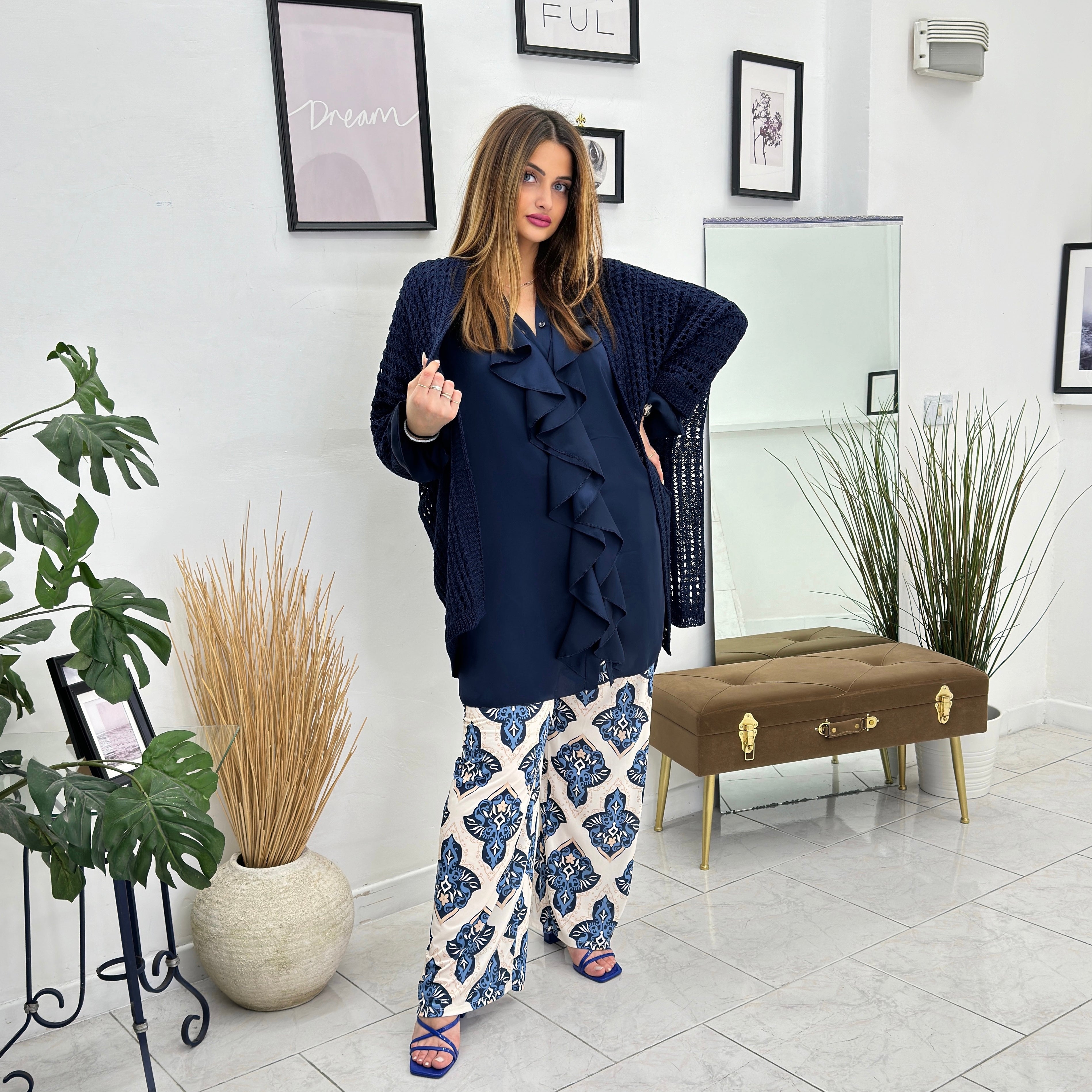 Cardigan traforato