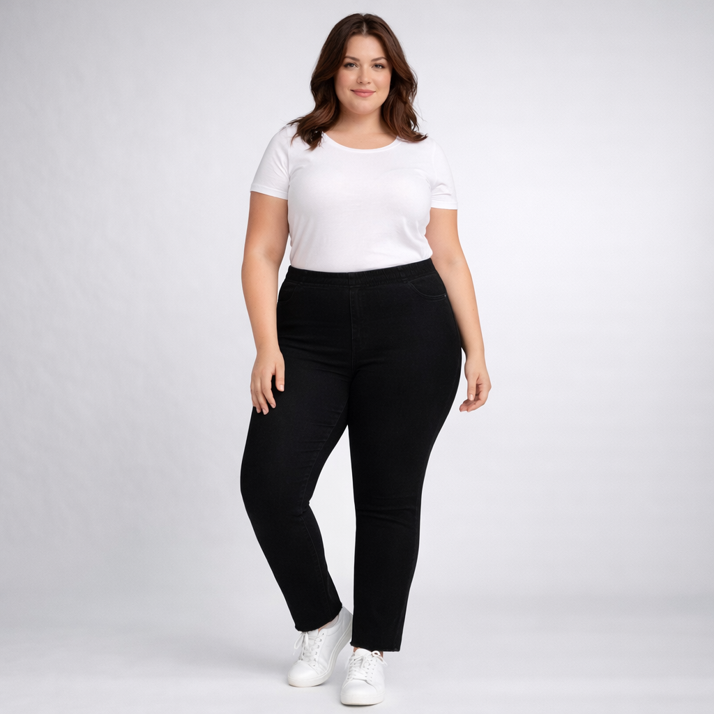 Jeans -5Kg Skinny con Elastico in Vita 2348