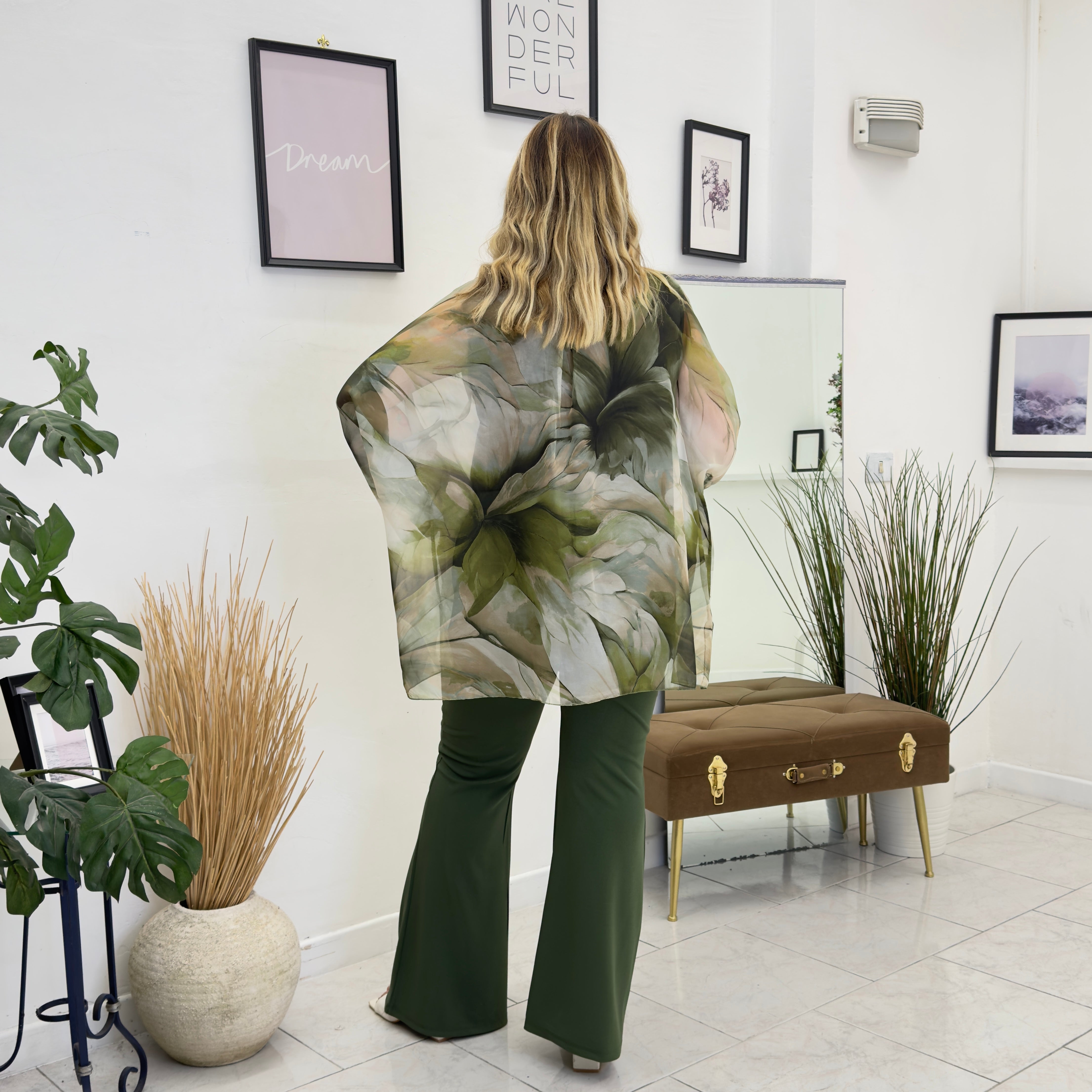 TOTAL LOOK ELISA VERDE MILITARE