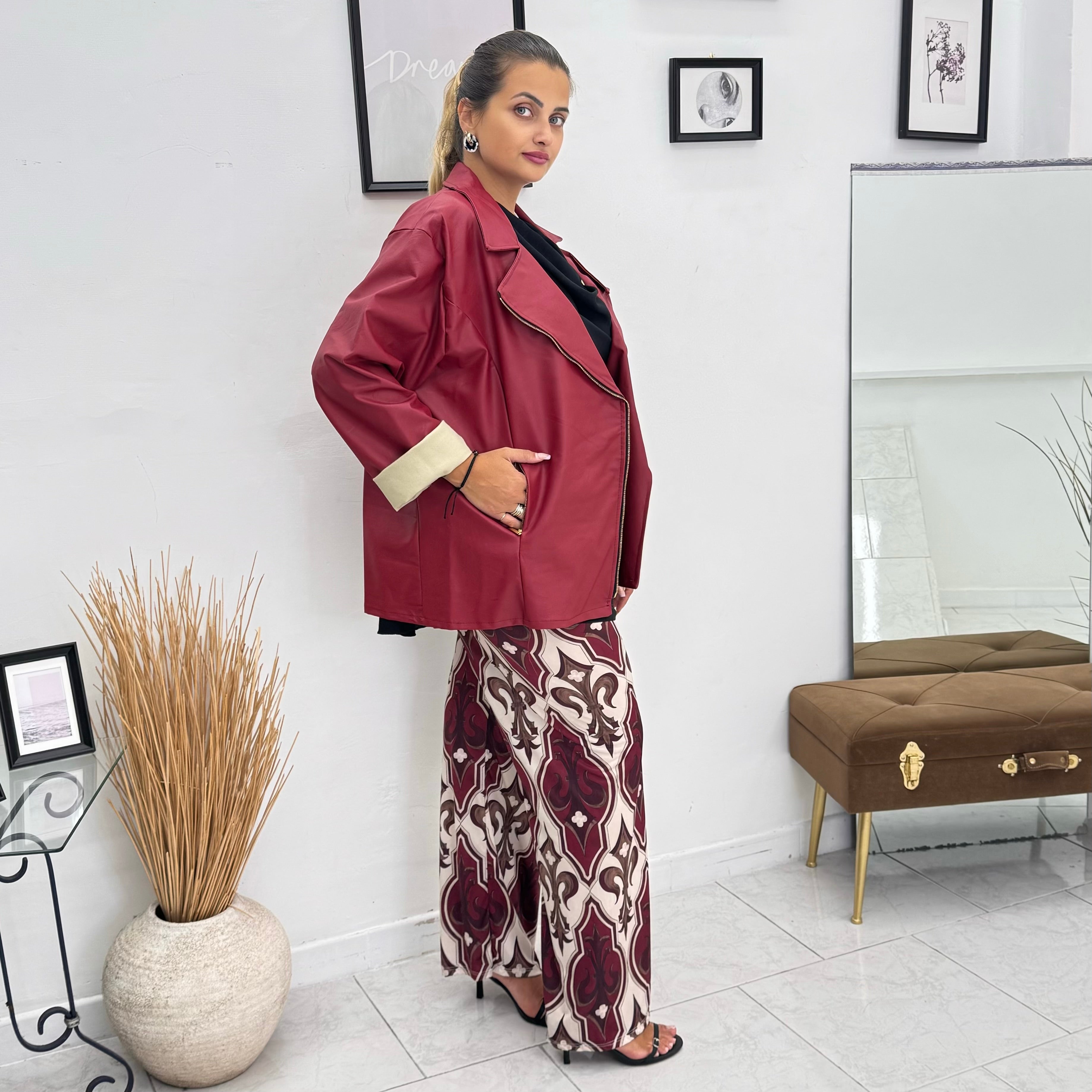 Giacca eco zip laterale