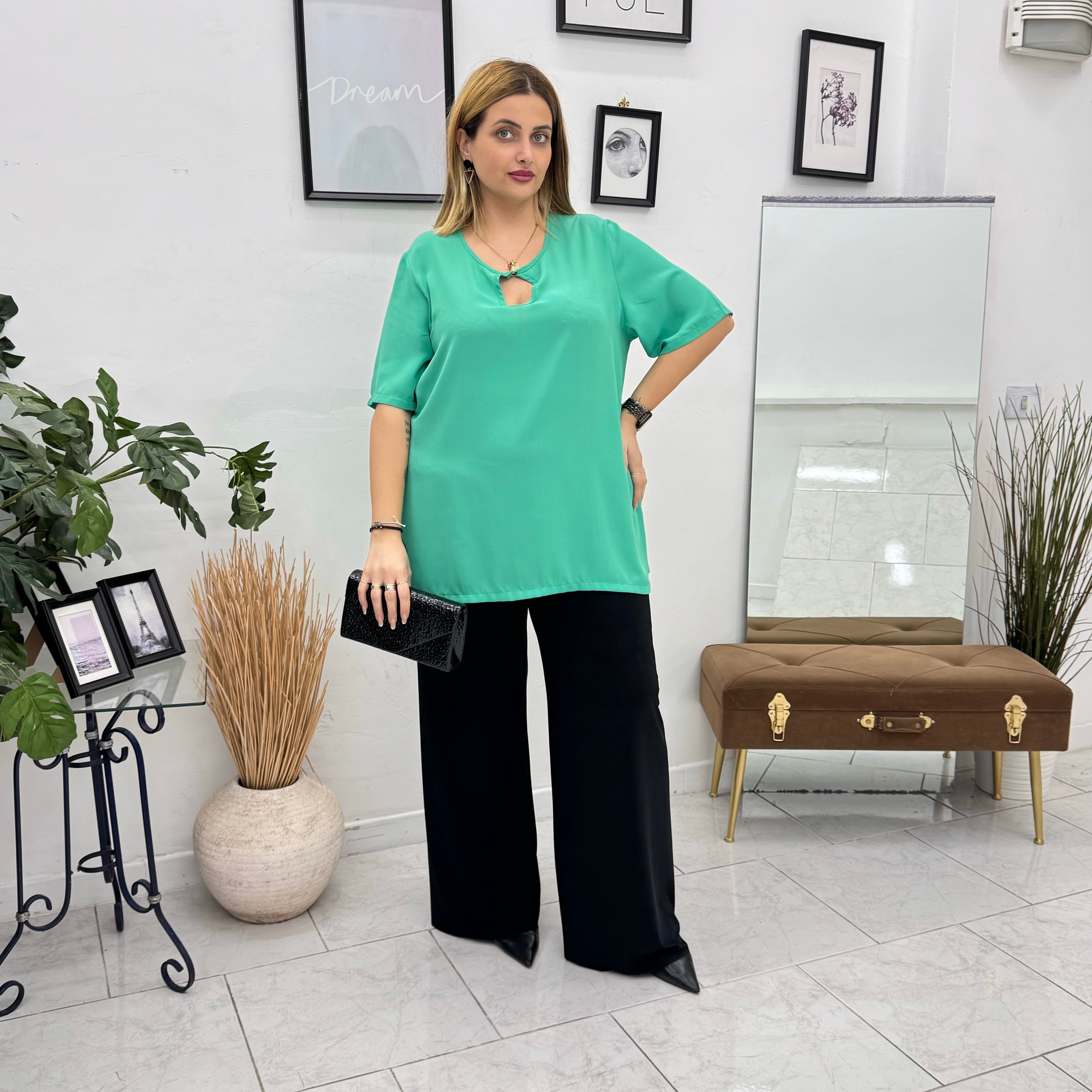 Casacca Smeraldo Goccia Chic