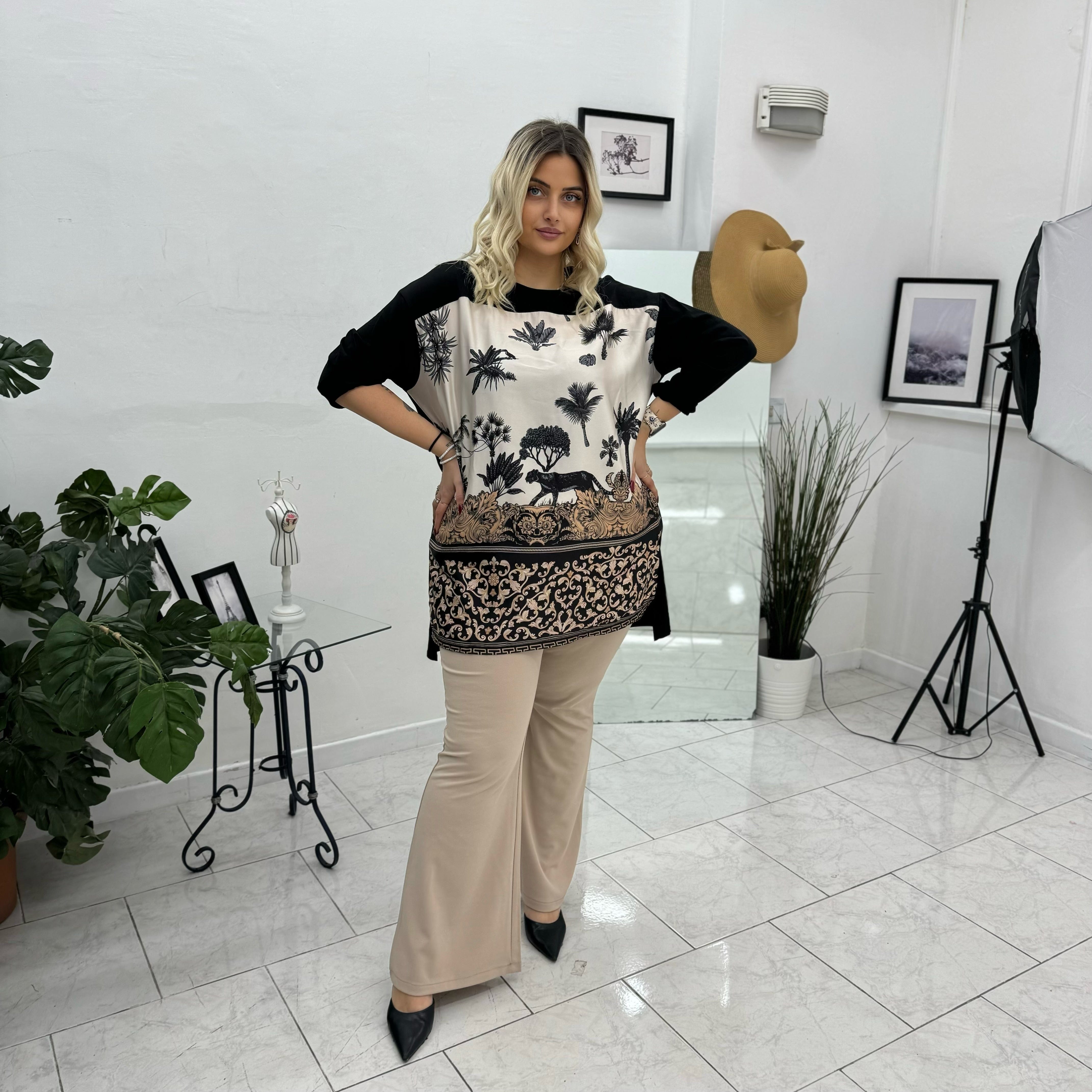 PANTALONE IN CREPE AGOS