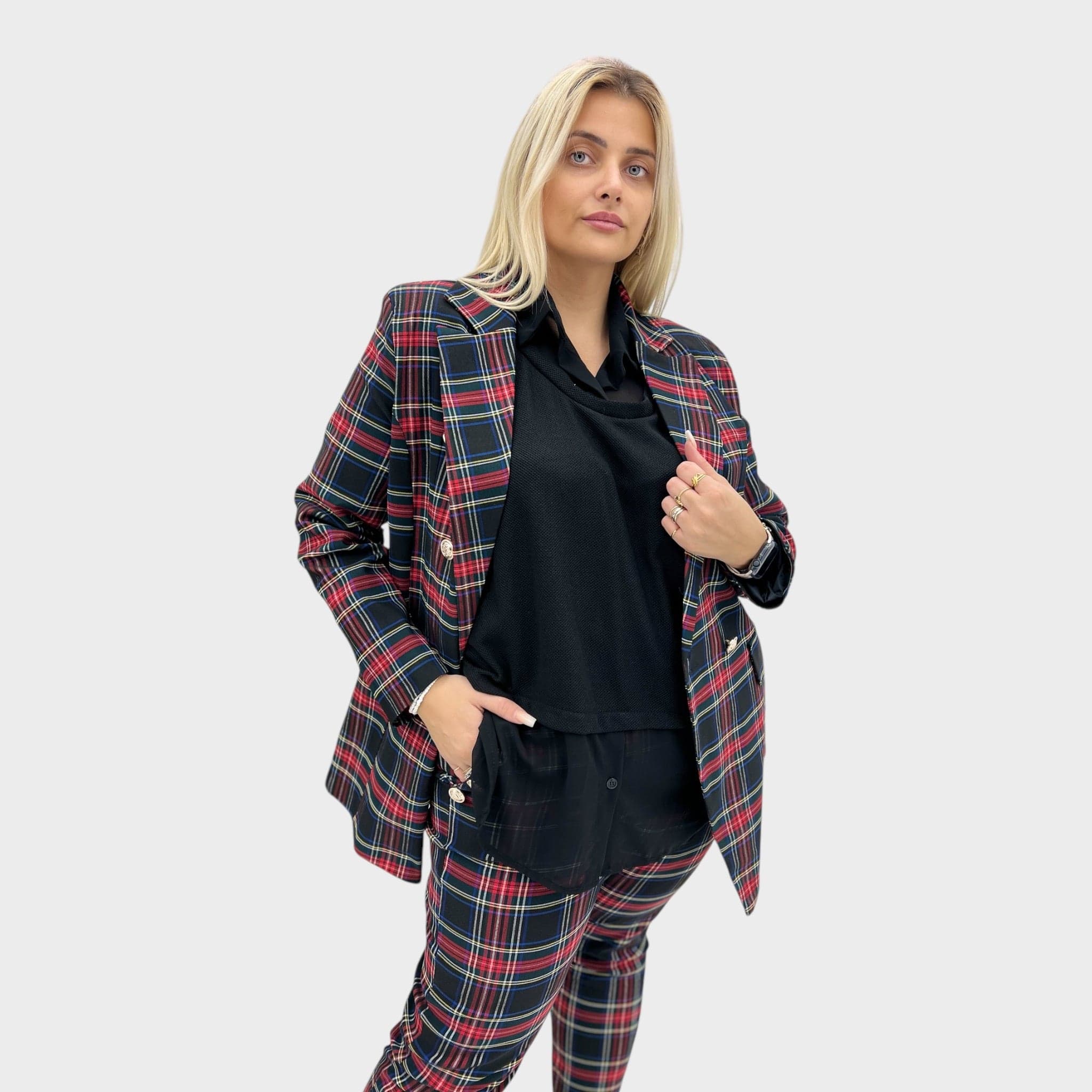 GIACCA TARTAN