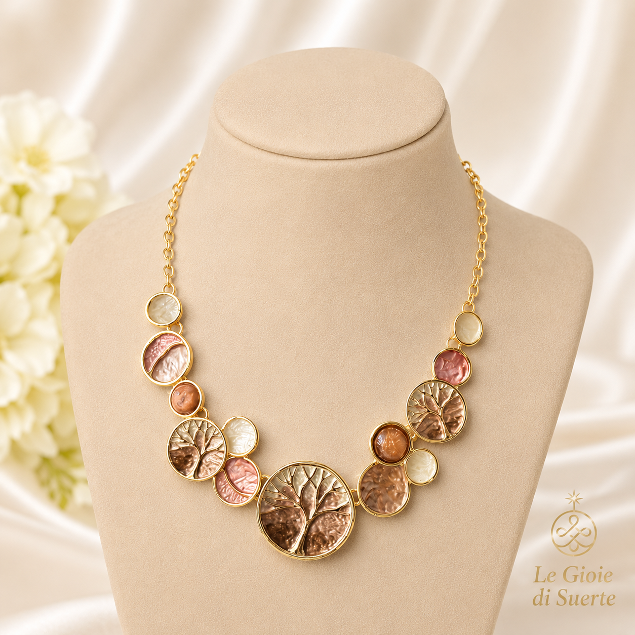 Collana Albero della Vita Rosé