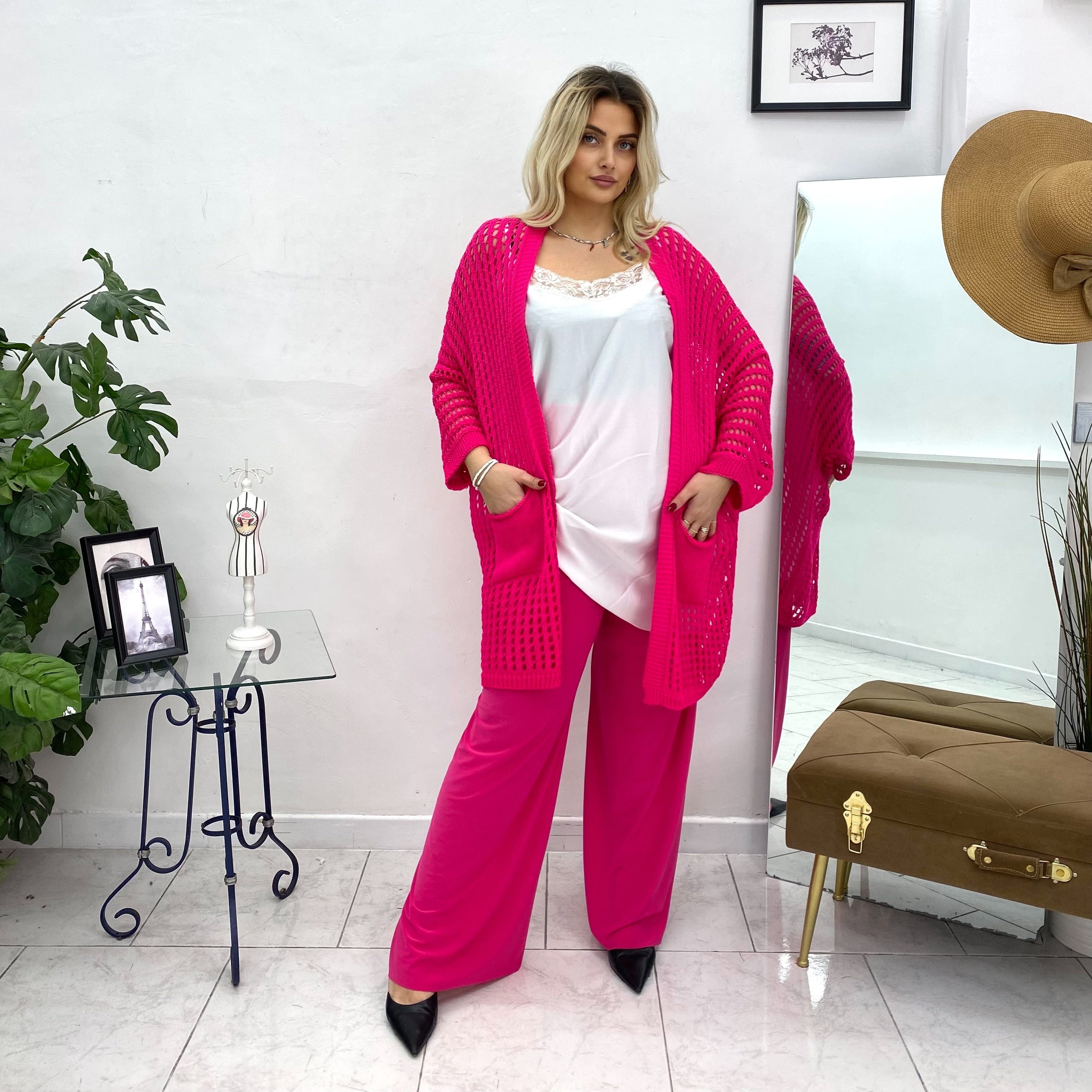 Cardigan traforato