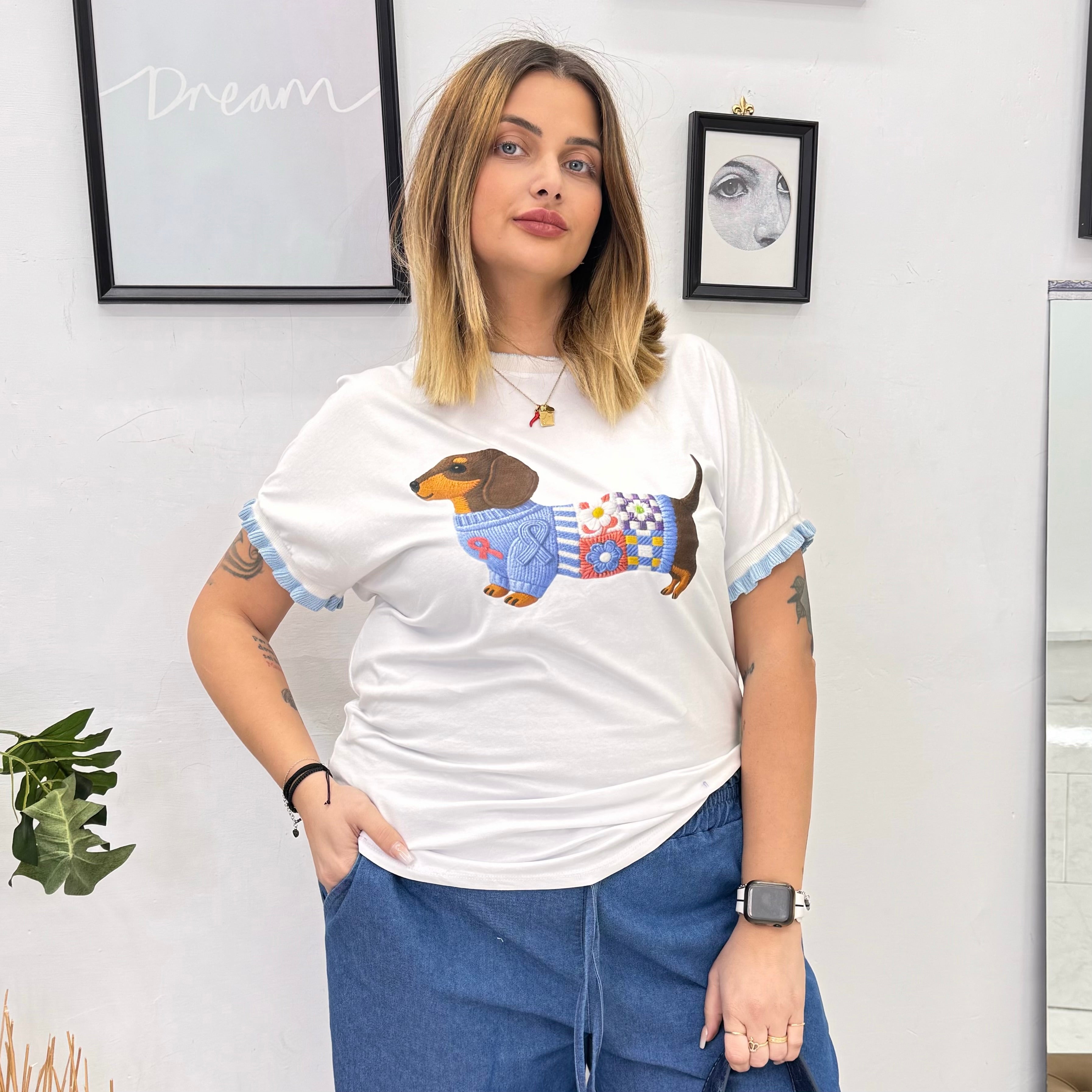 T-shirt bassotto Chic