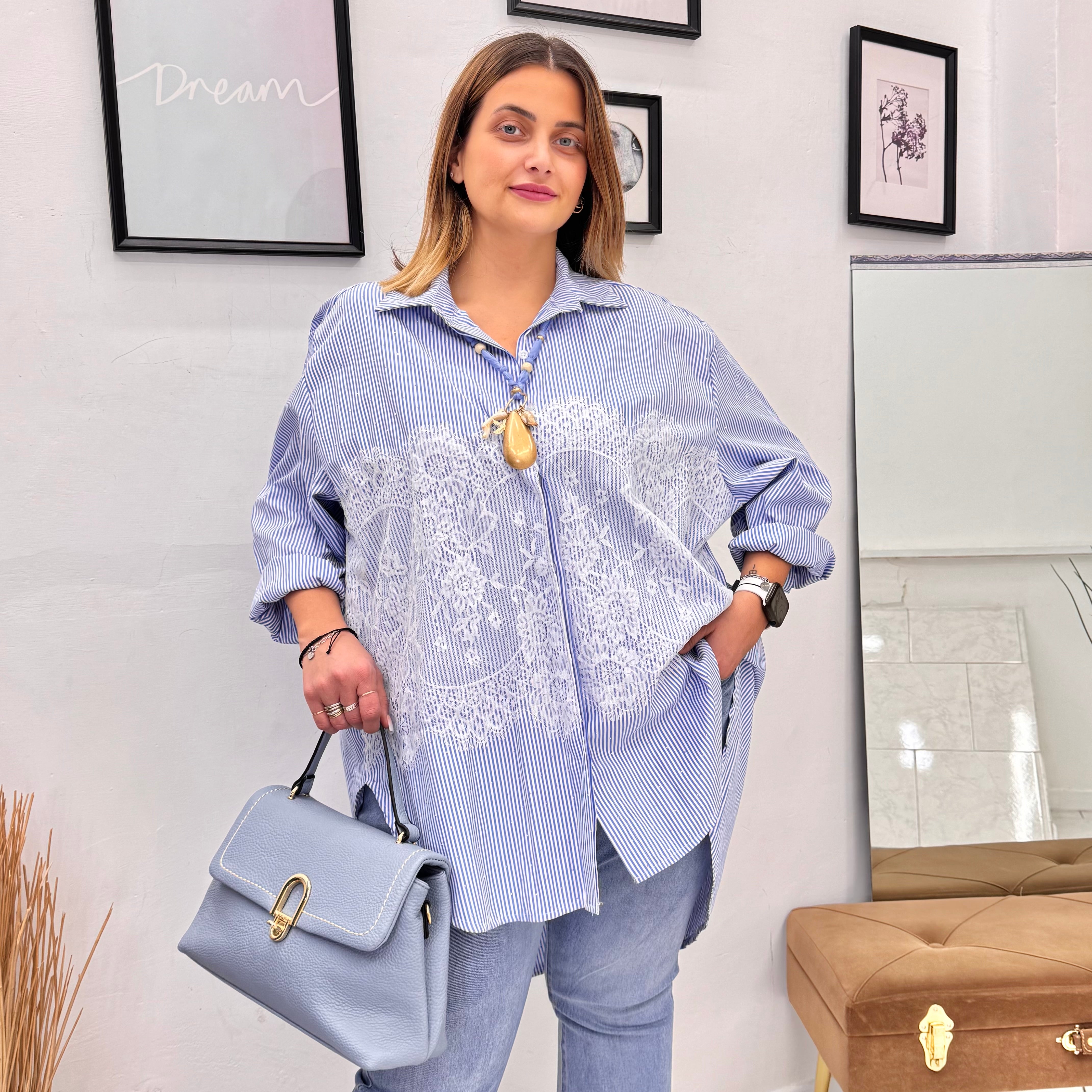 Maxi Camicione Asimmetrico Aurora