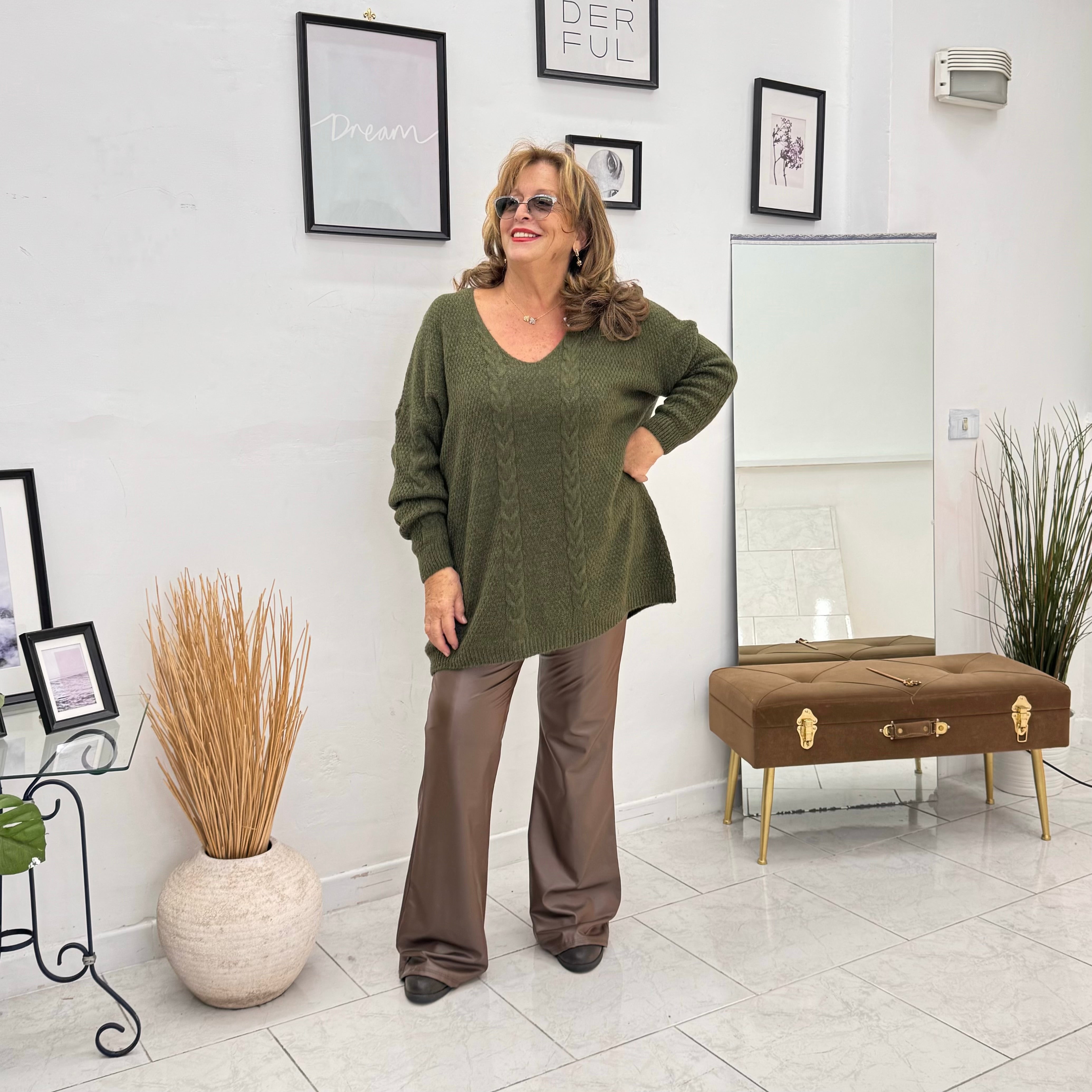 Maglioncino Scollo a V Cassie