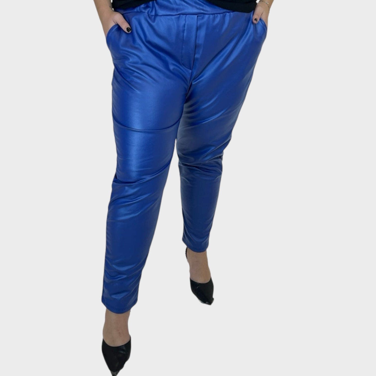 Pantalone ecopelle tasca america