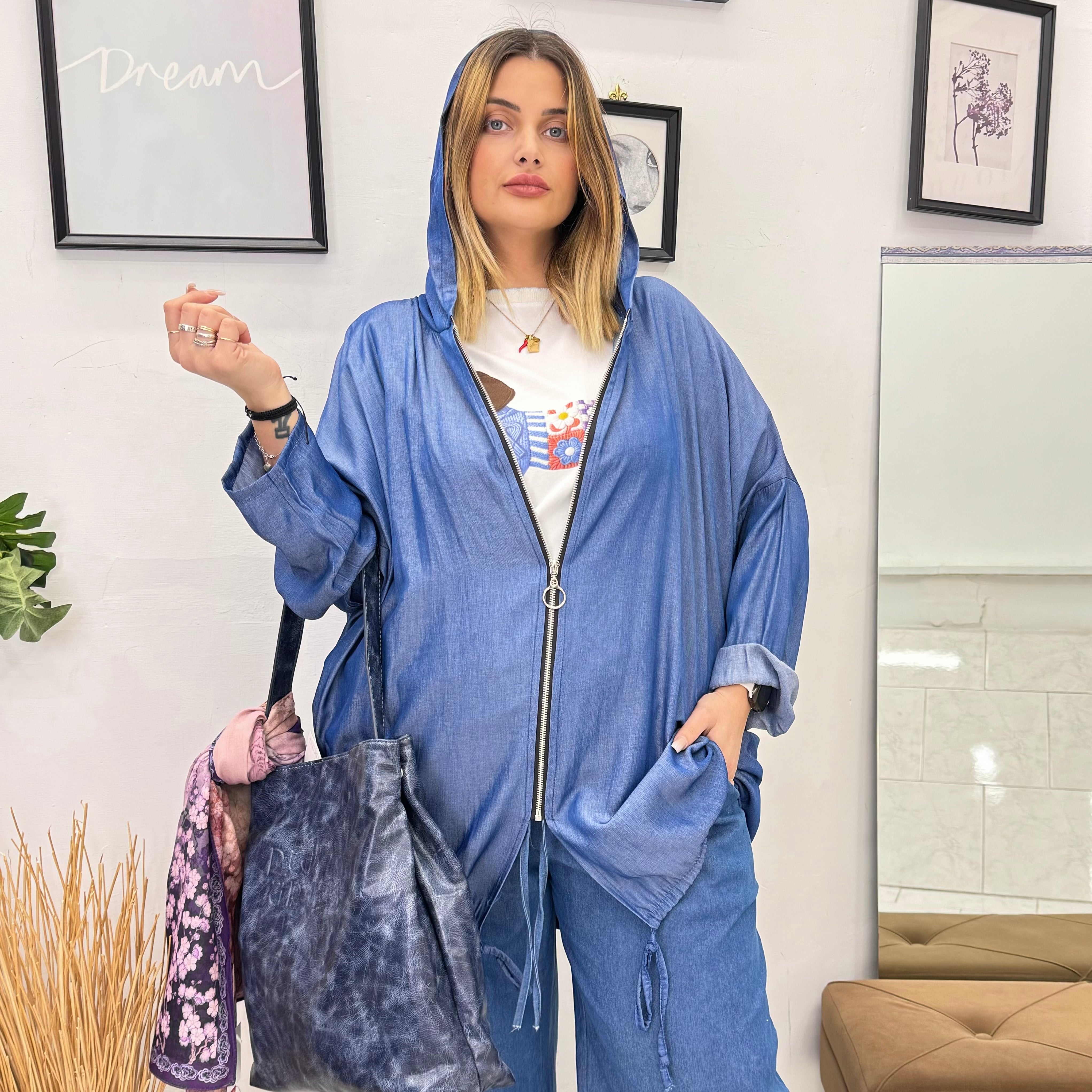 College Urban Denim Zip