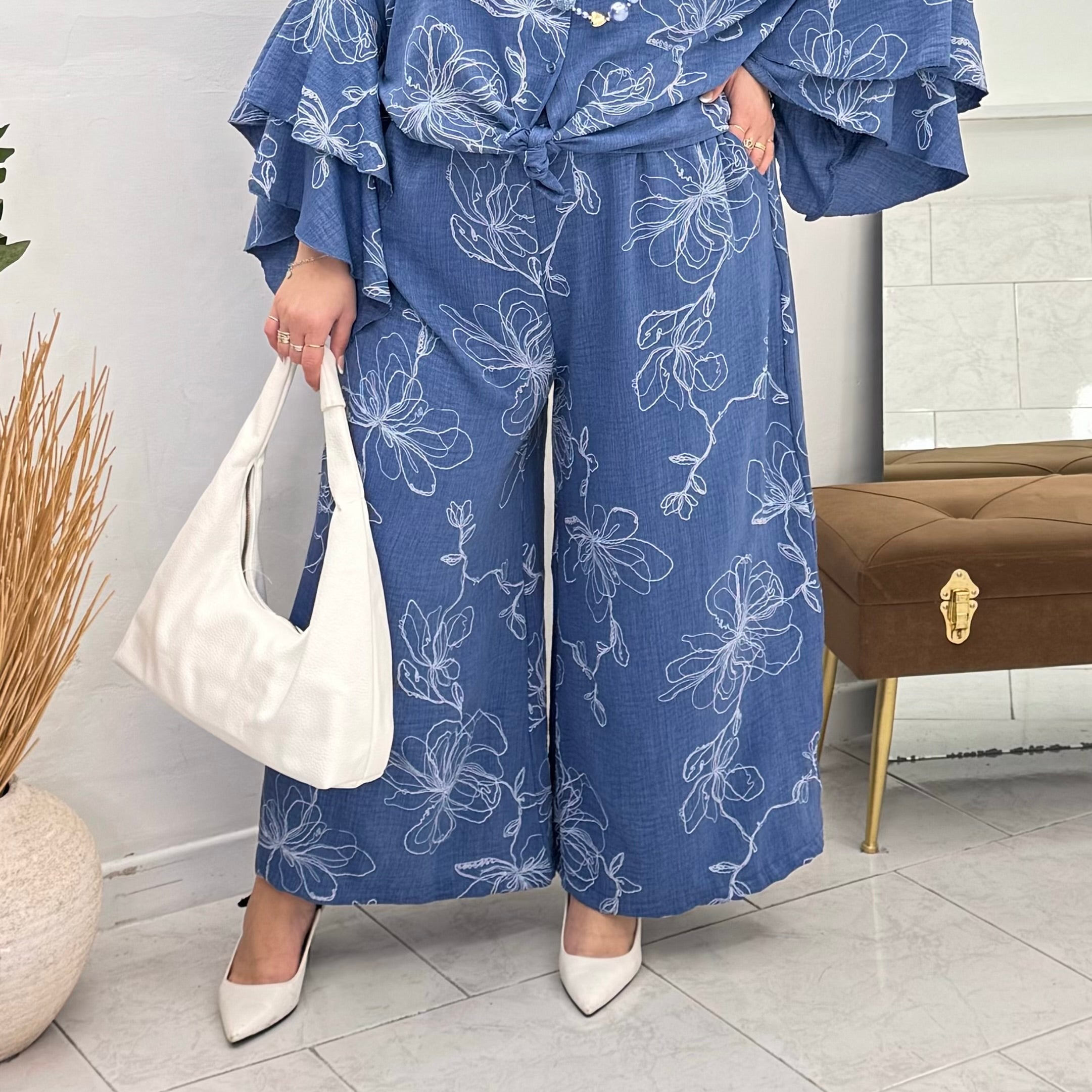 PantaGo Denim Flower