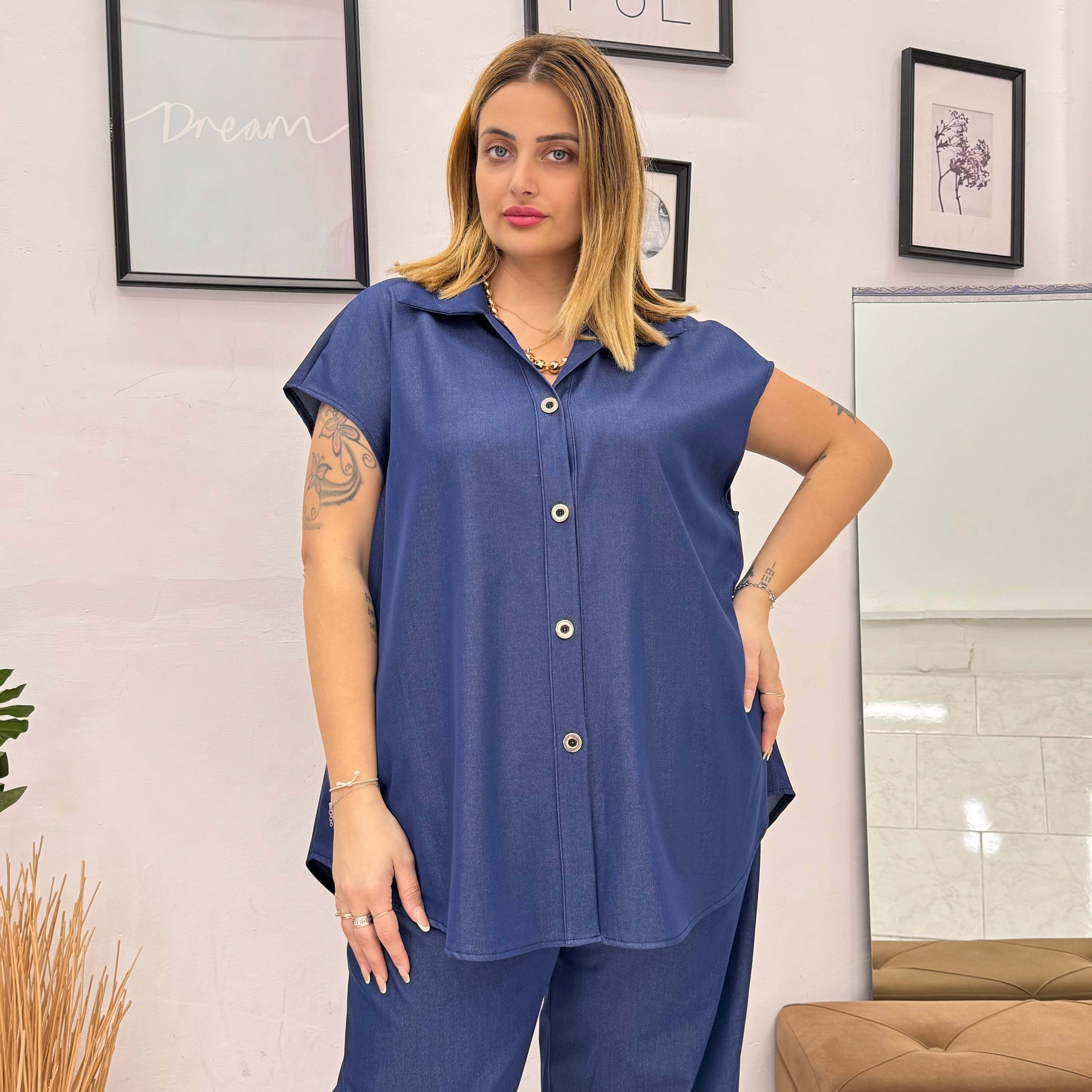 Completo Denim Gilet