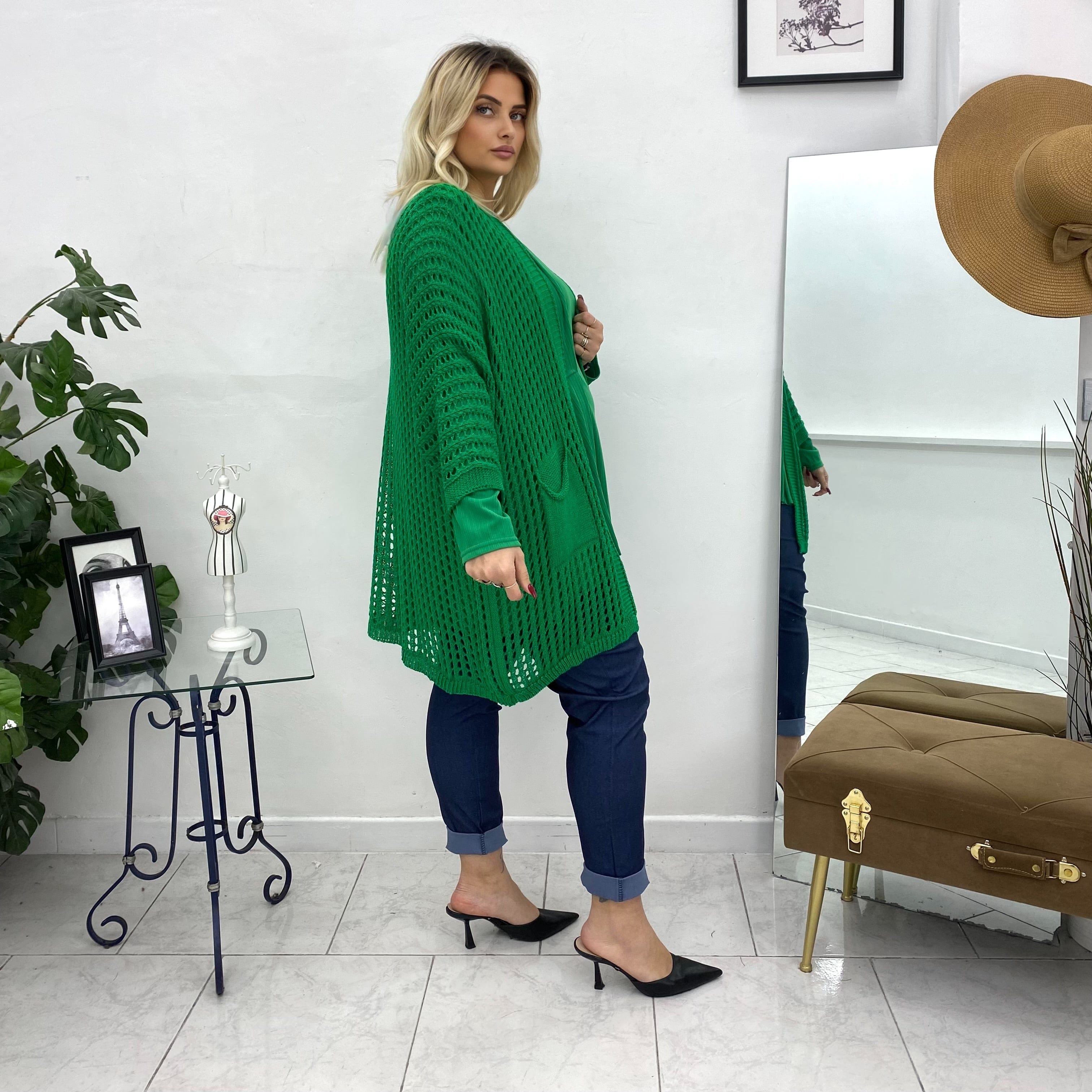 Cardigan traforato