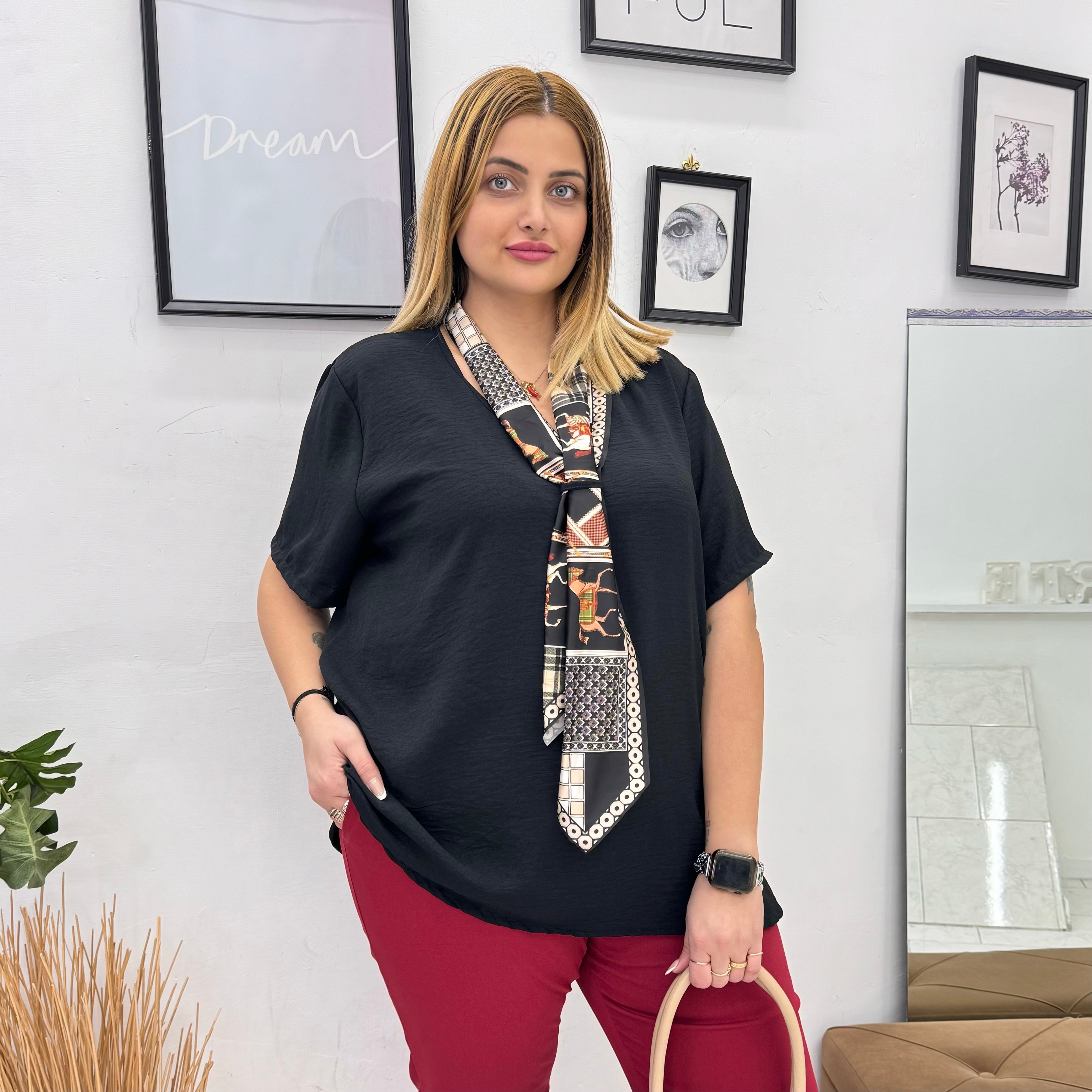 MAGLIA FOULARD CHIC