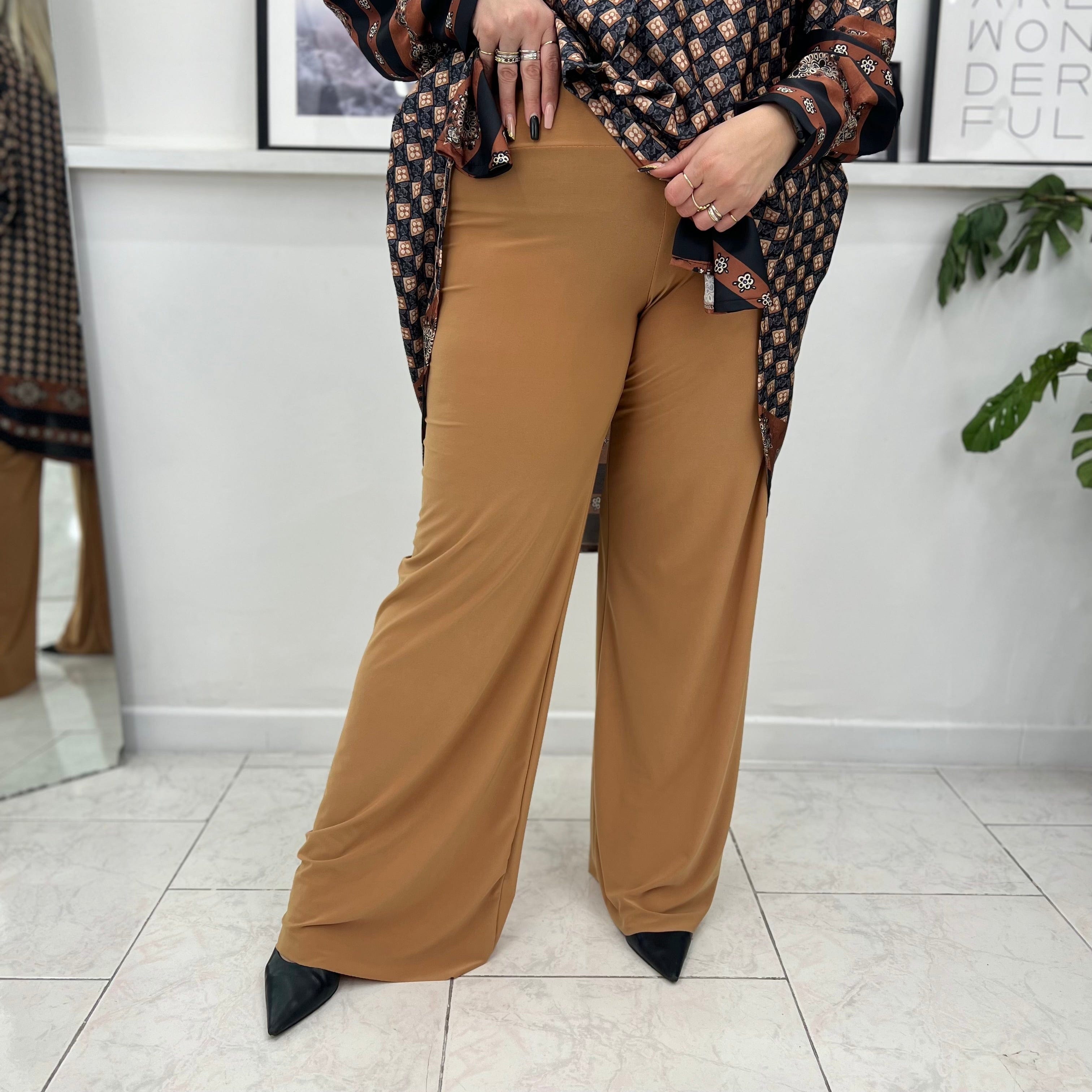 Pantalone a palazzo in viscosa