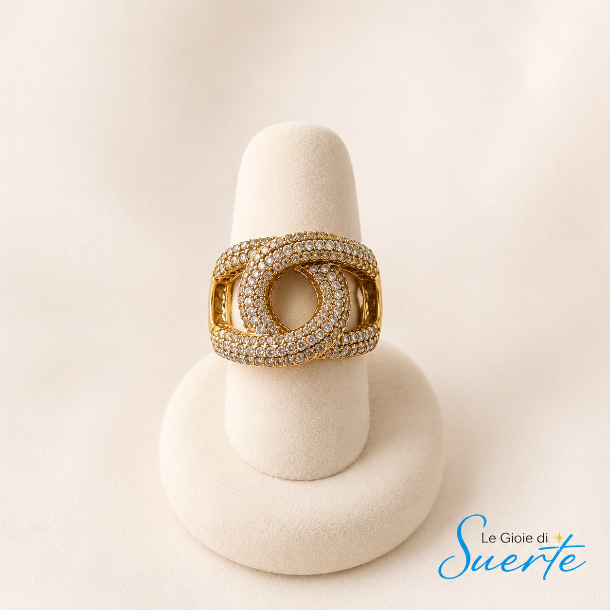 Anello Golden Infinity