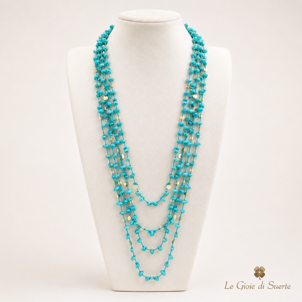 Collana Lunga Corallo Sunset