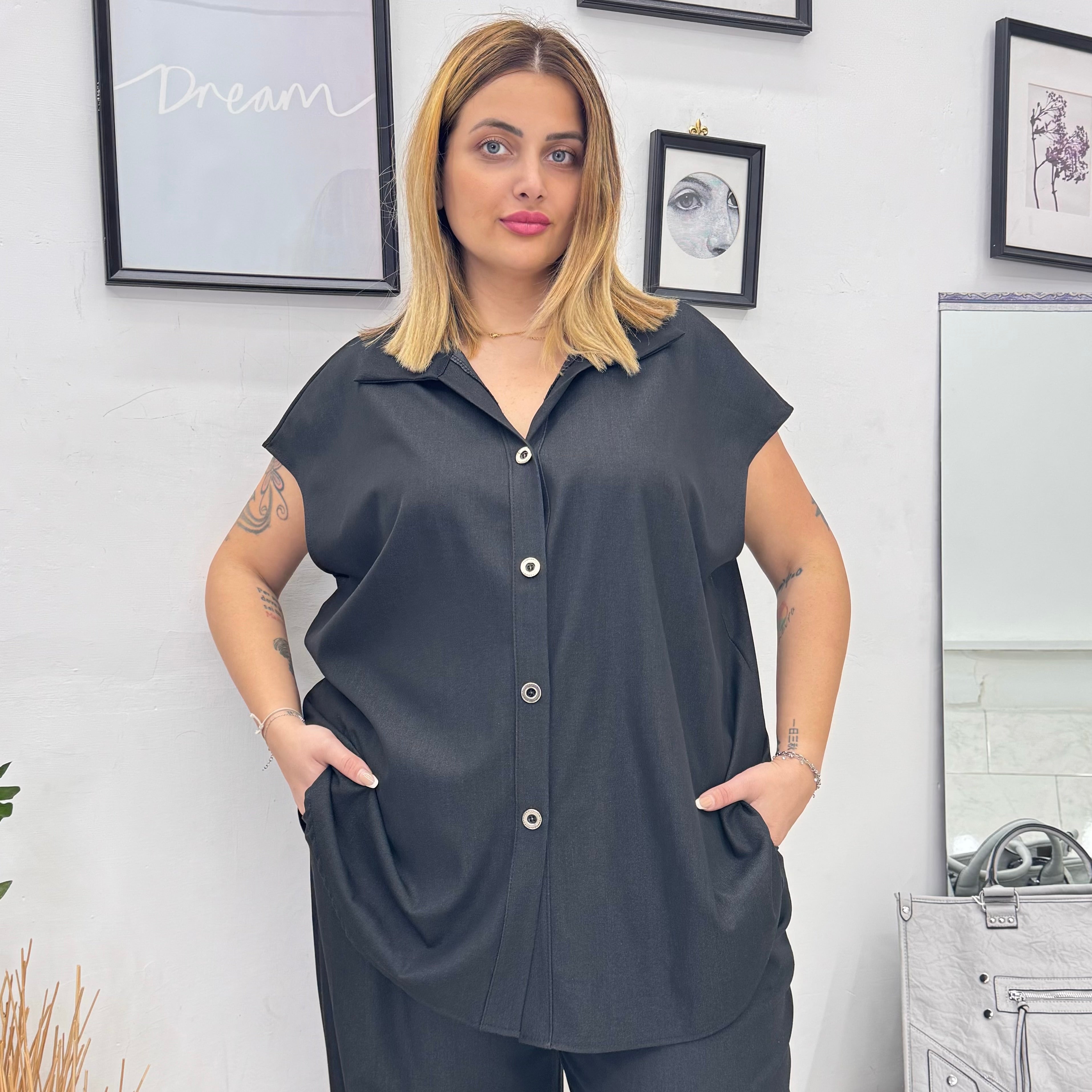 Completo Denim Gilet