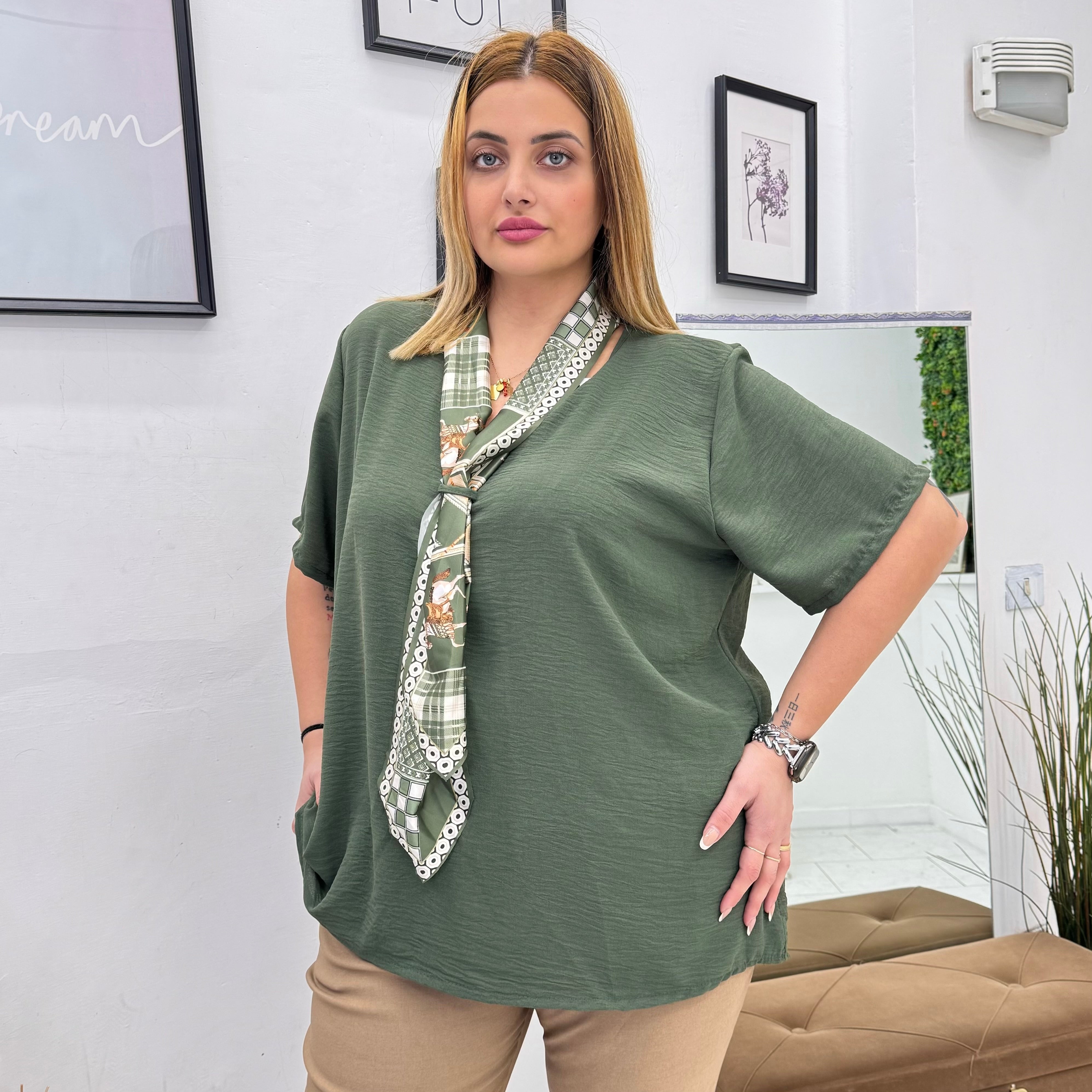 MAGLIA FOULARD CHIC