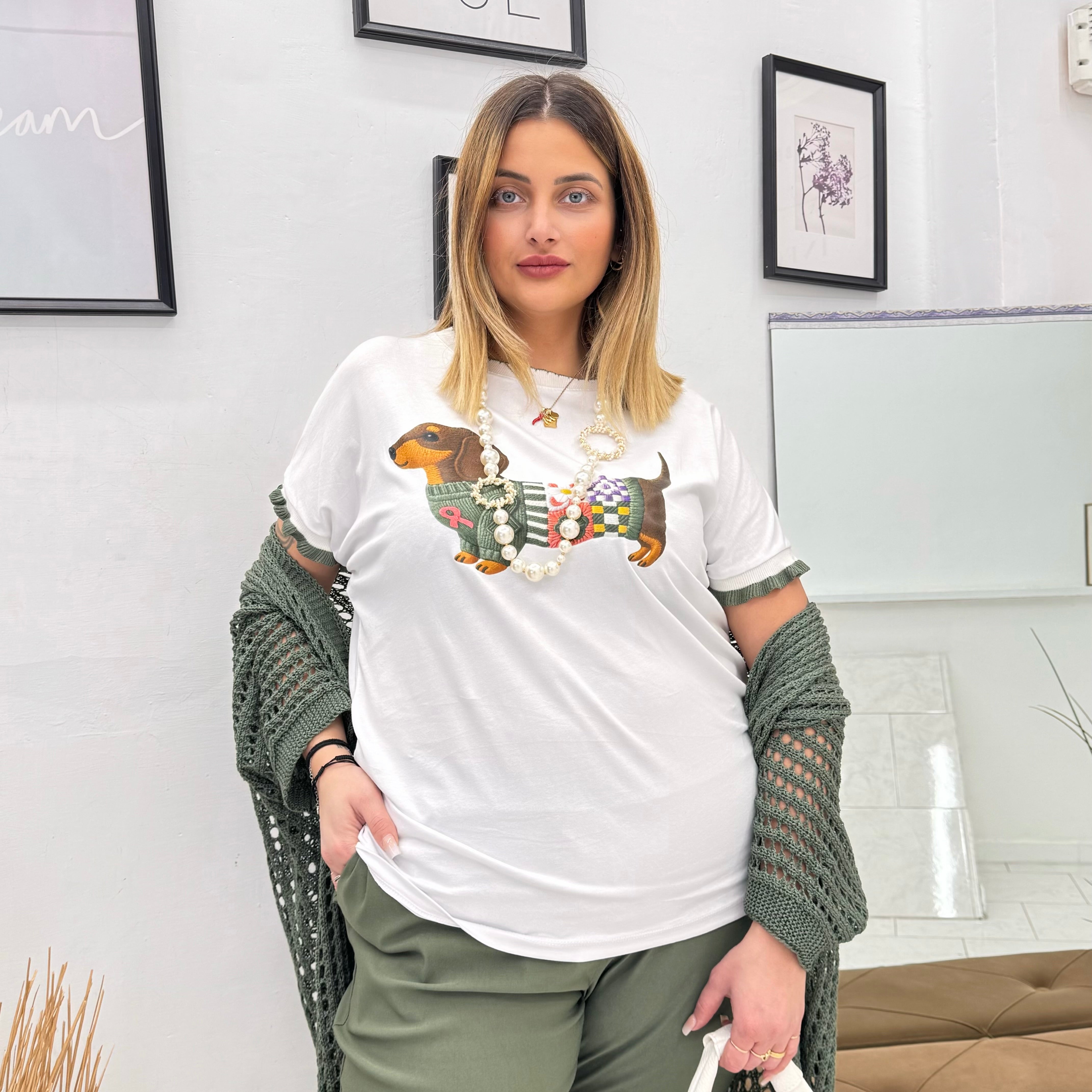 T-shirt bassotto Chic