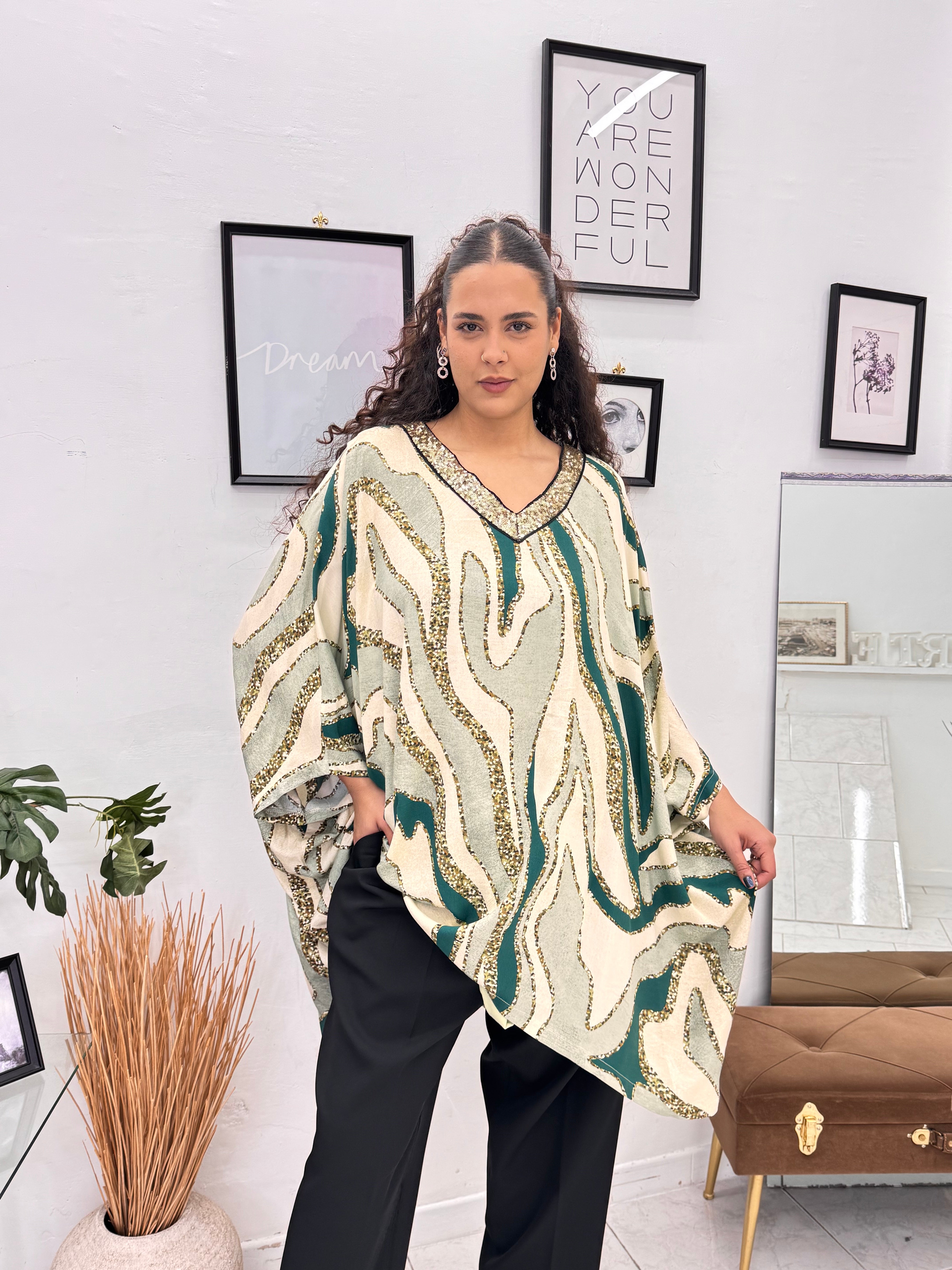 Caftano Luxury green