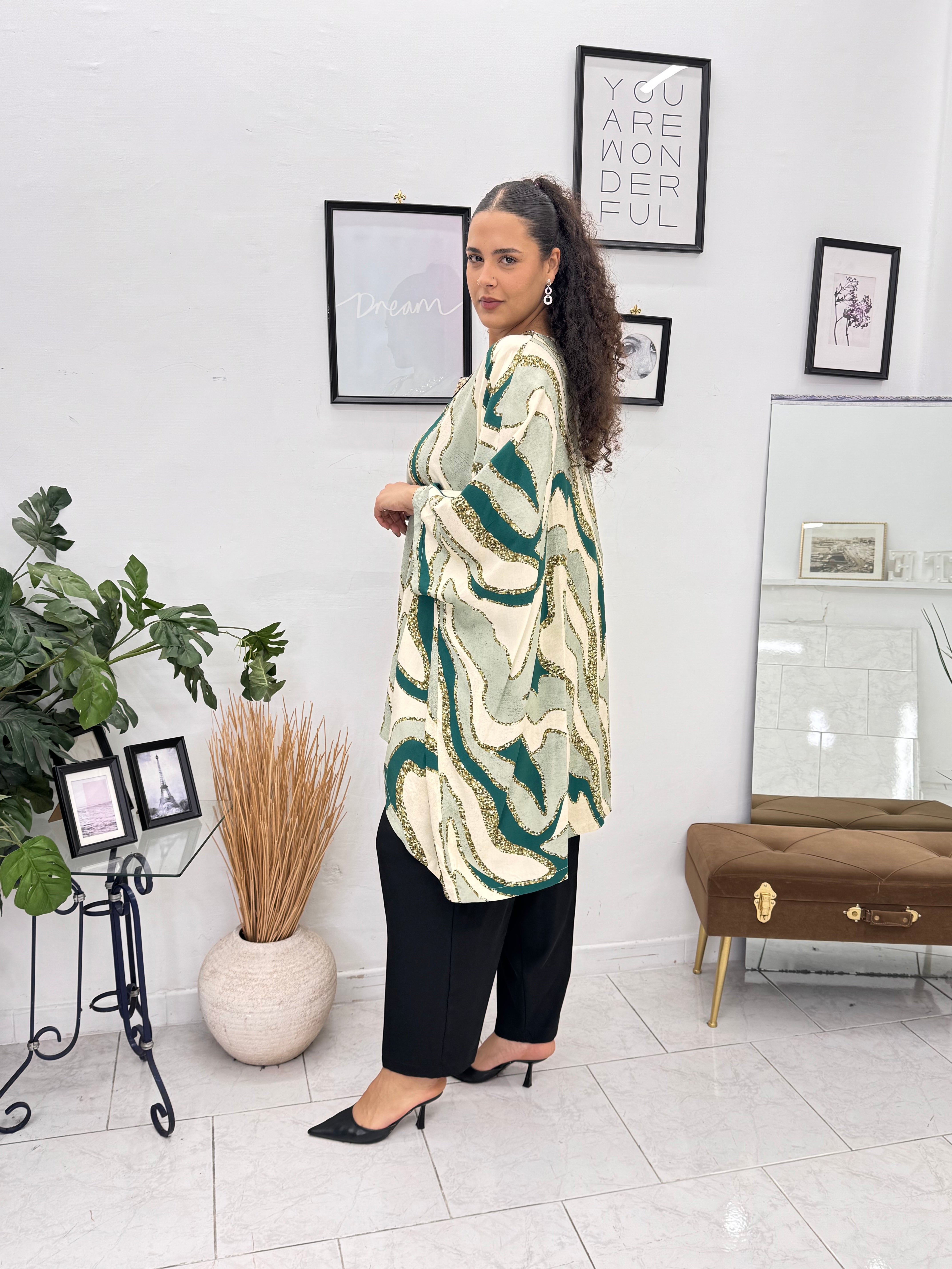 Caftano Luxury green