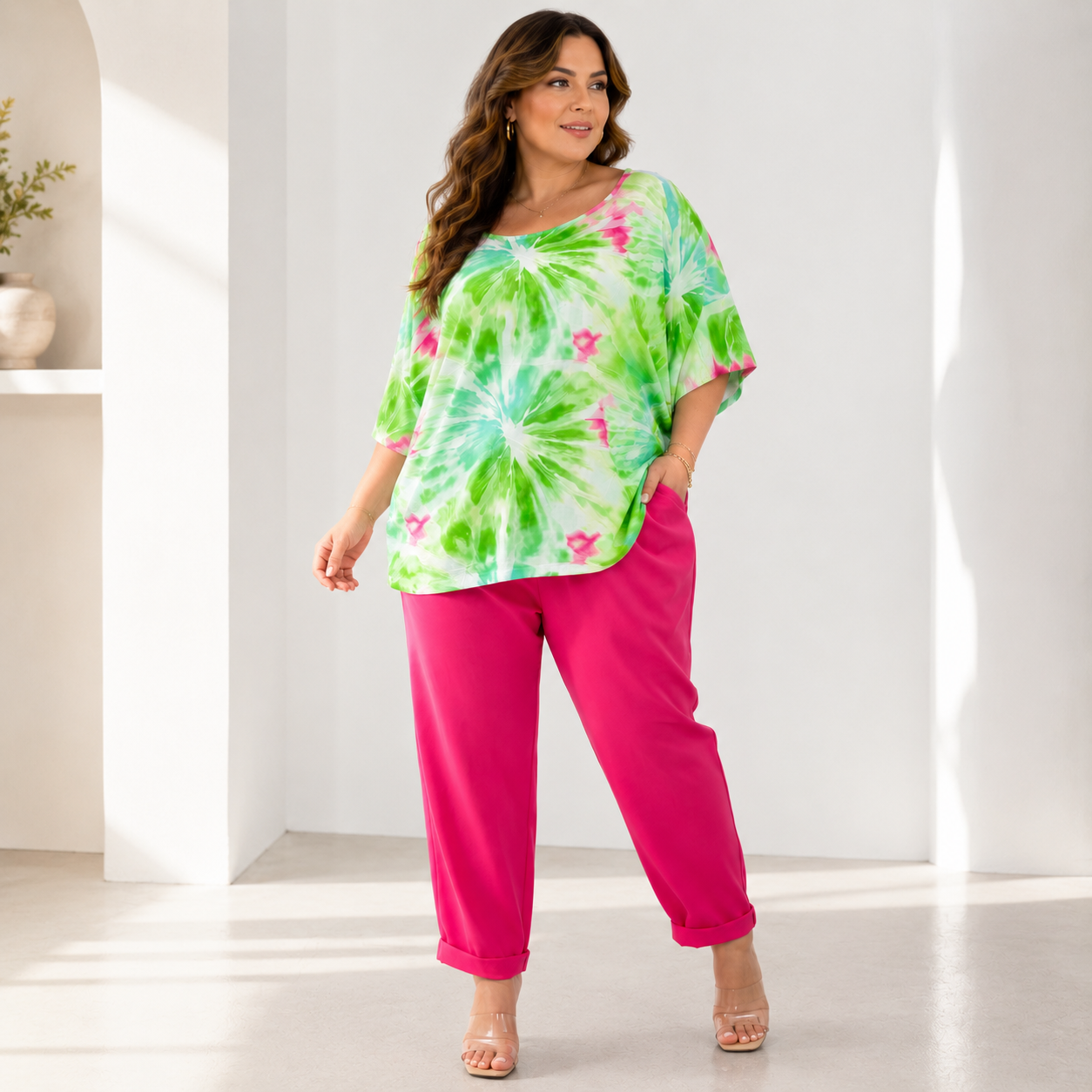 Casacca Curvy Sunset Bloom
