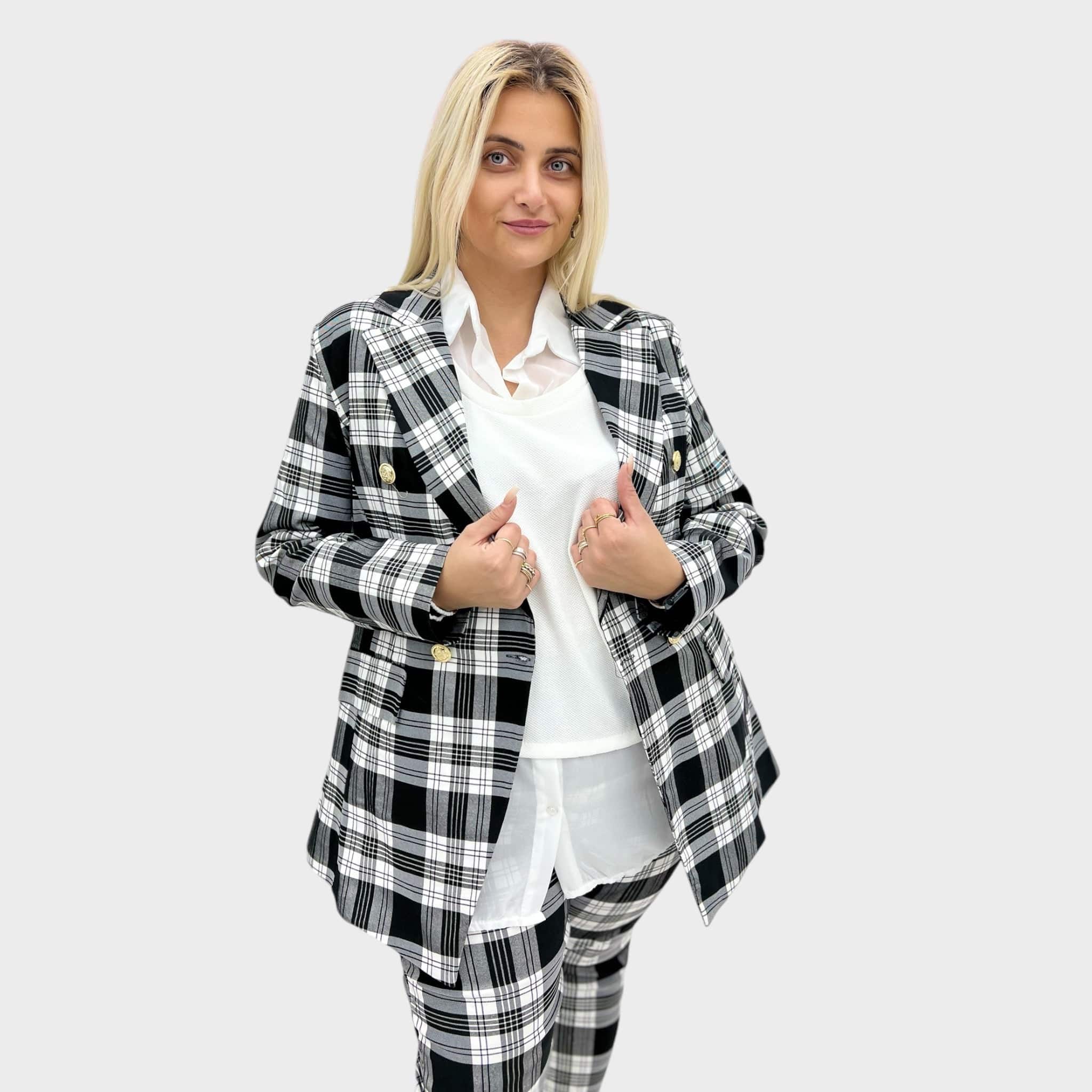 GIACCA TARTAN