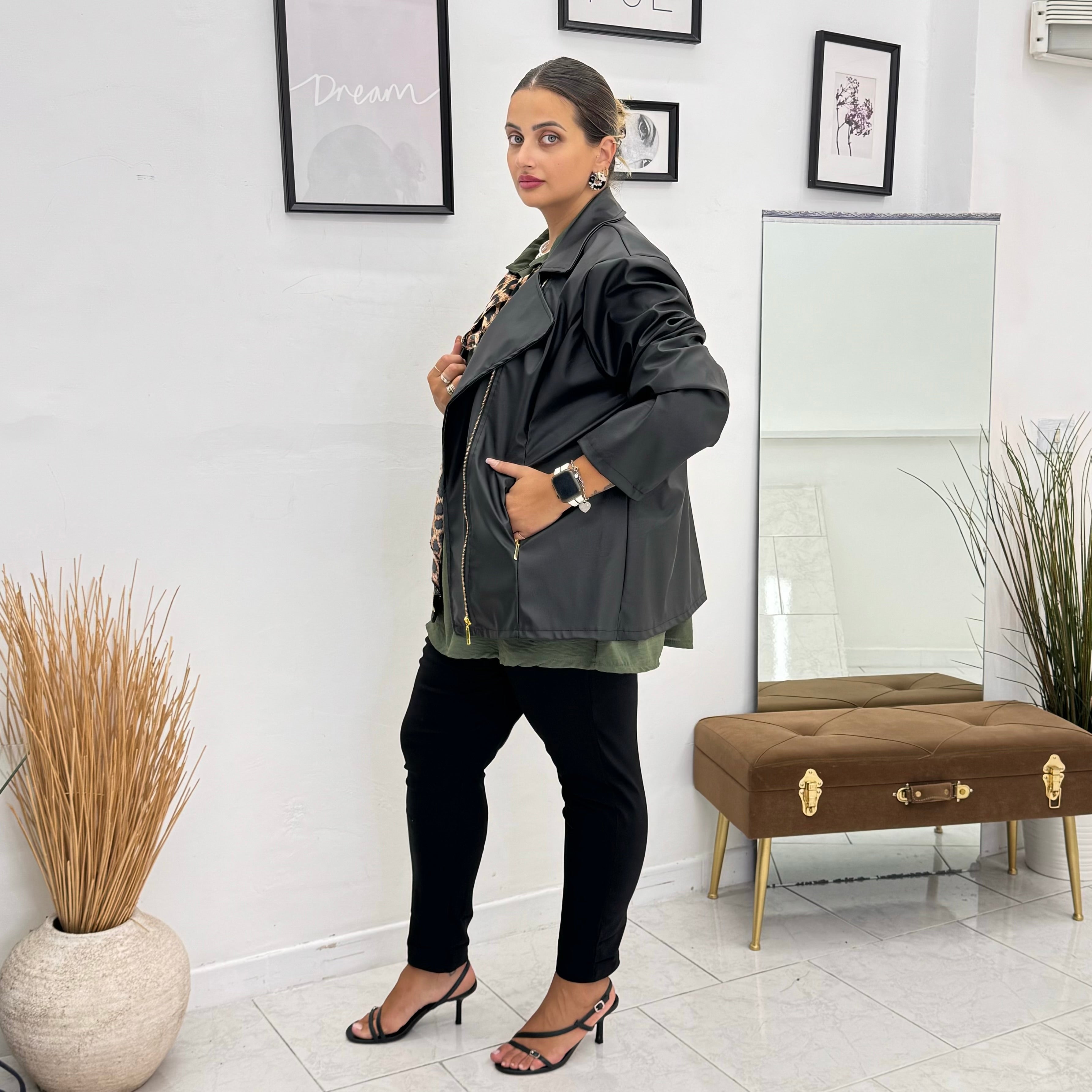 Giacca eco zip laterale