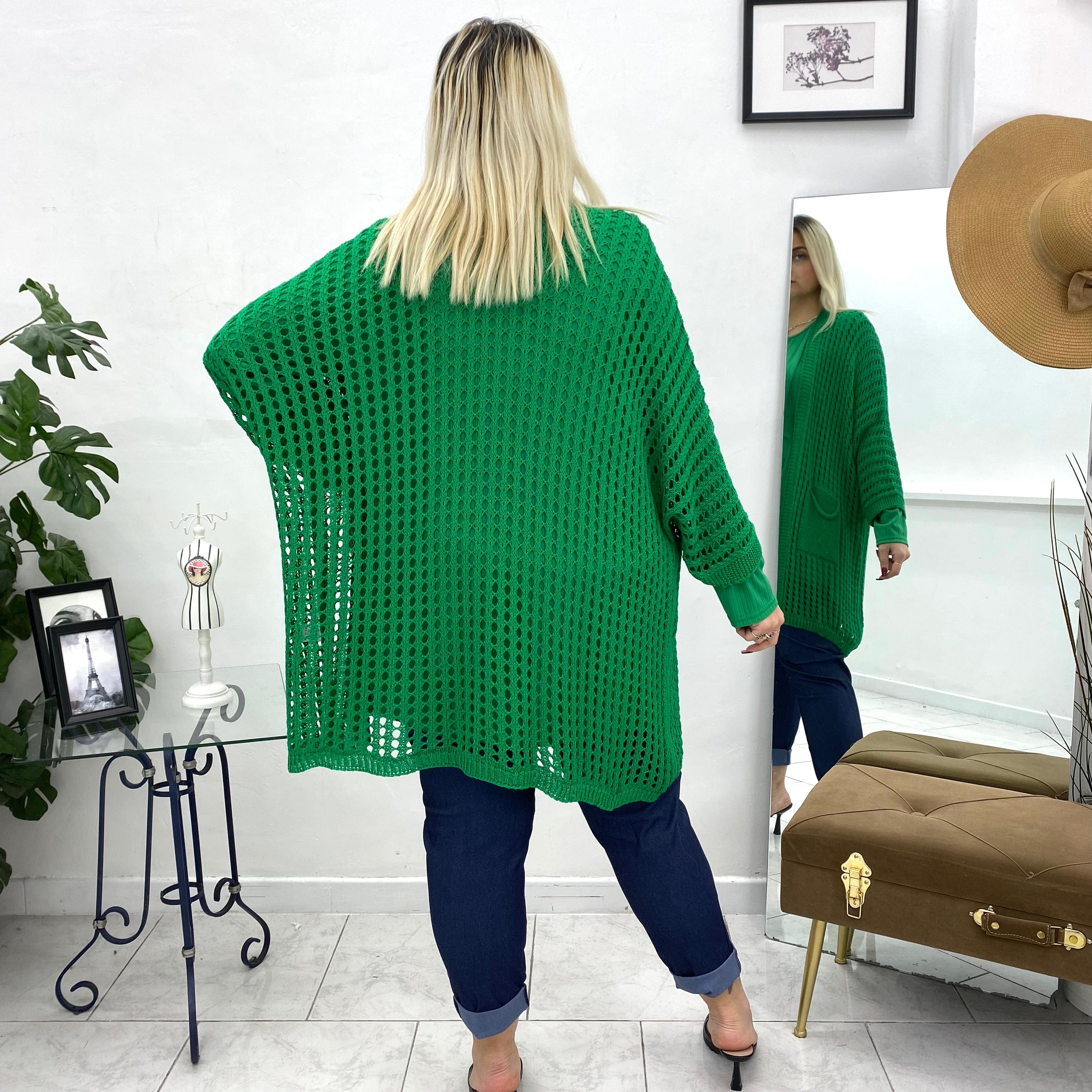 Cardigan traforato