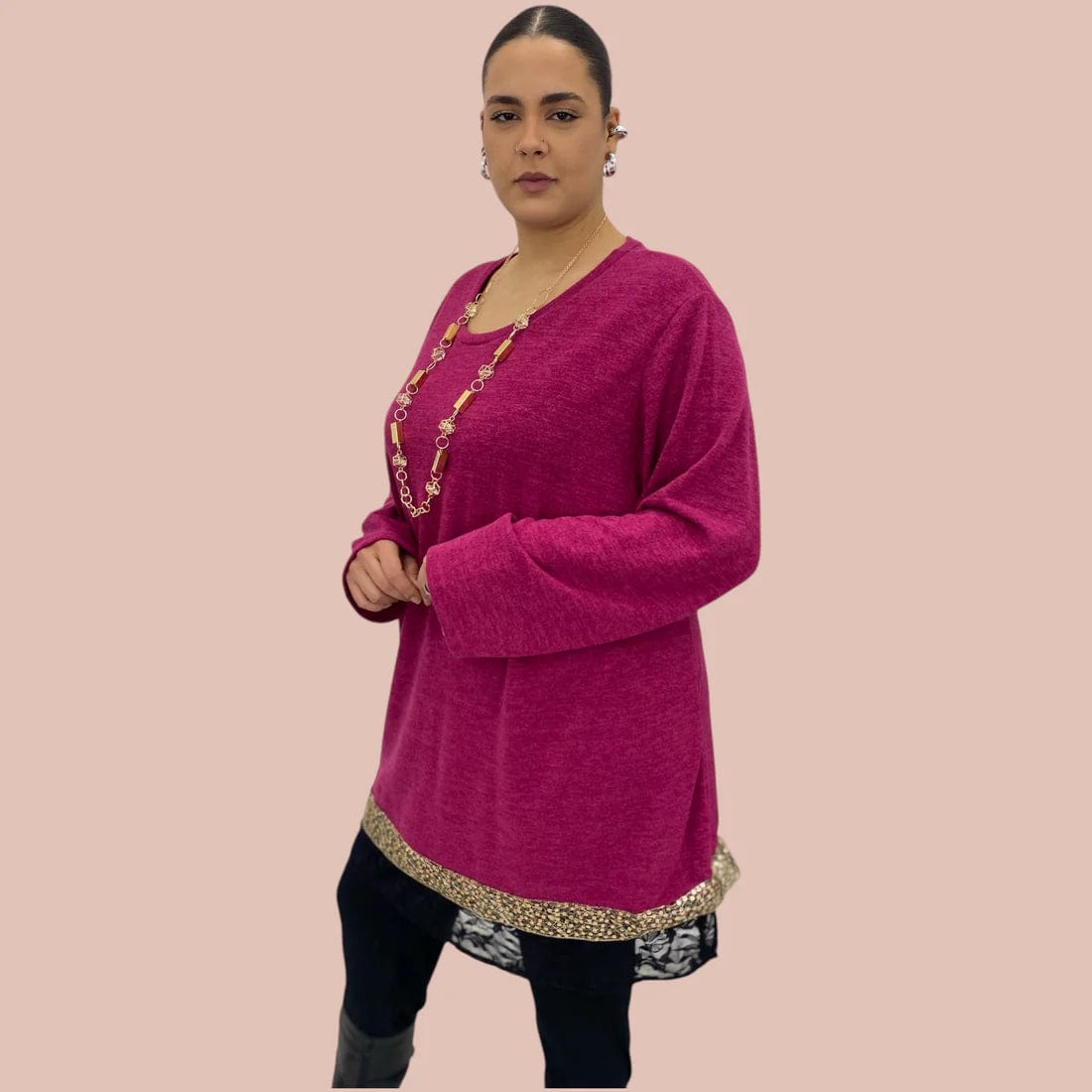 Maglia Merletto  Gold