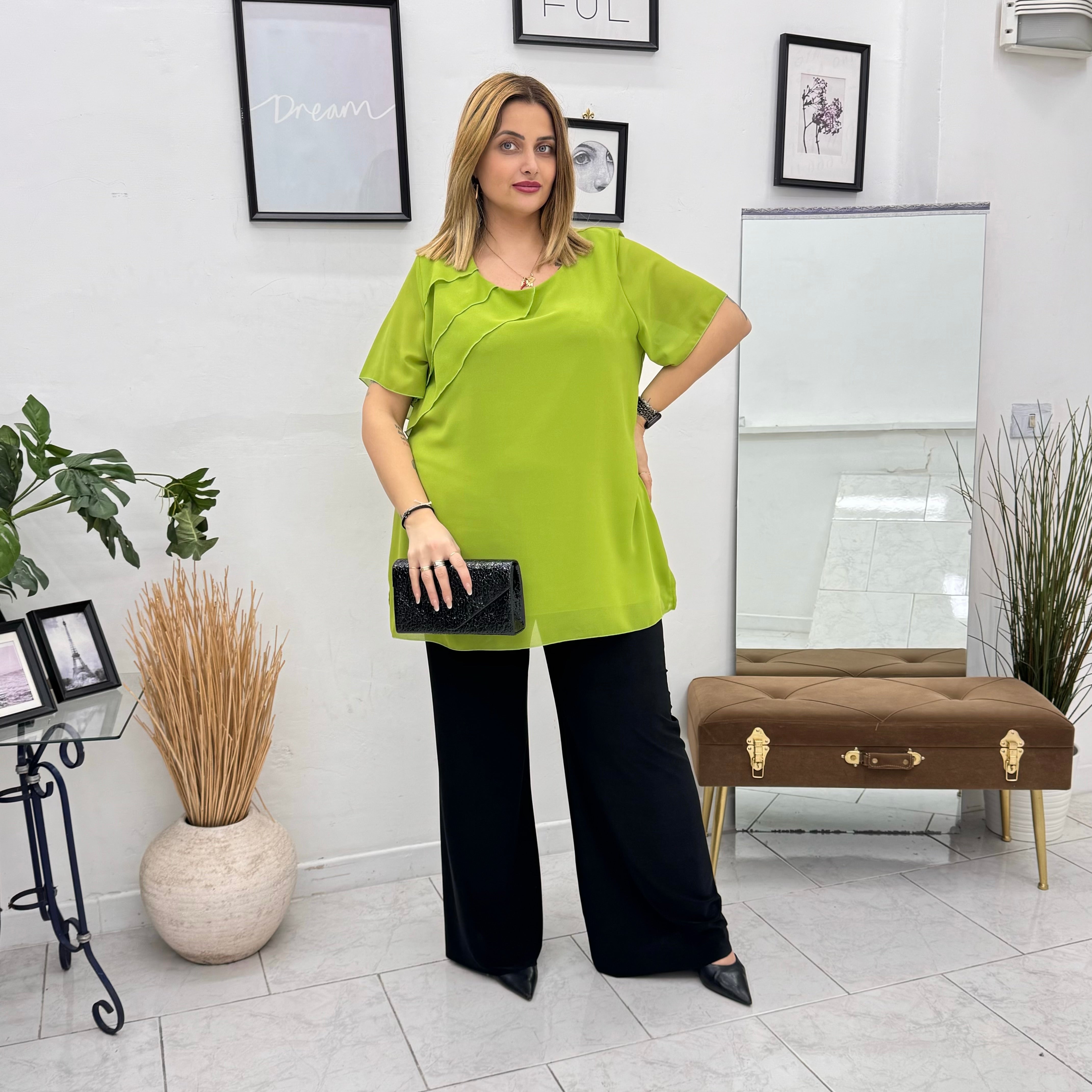 Casacca Lime Asimmetrica Elegance