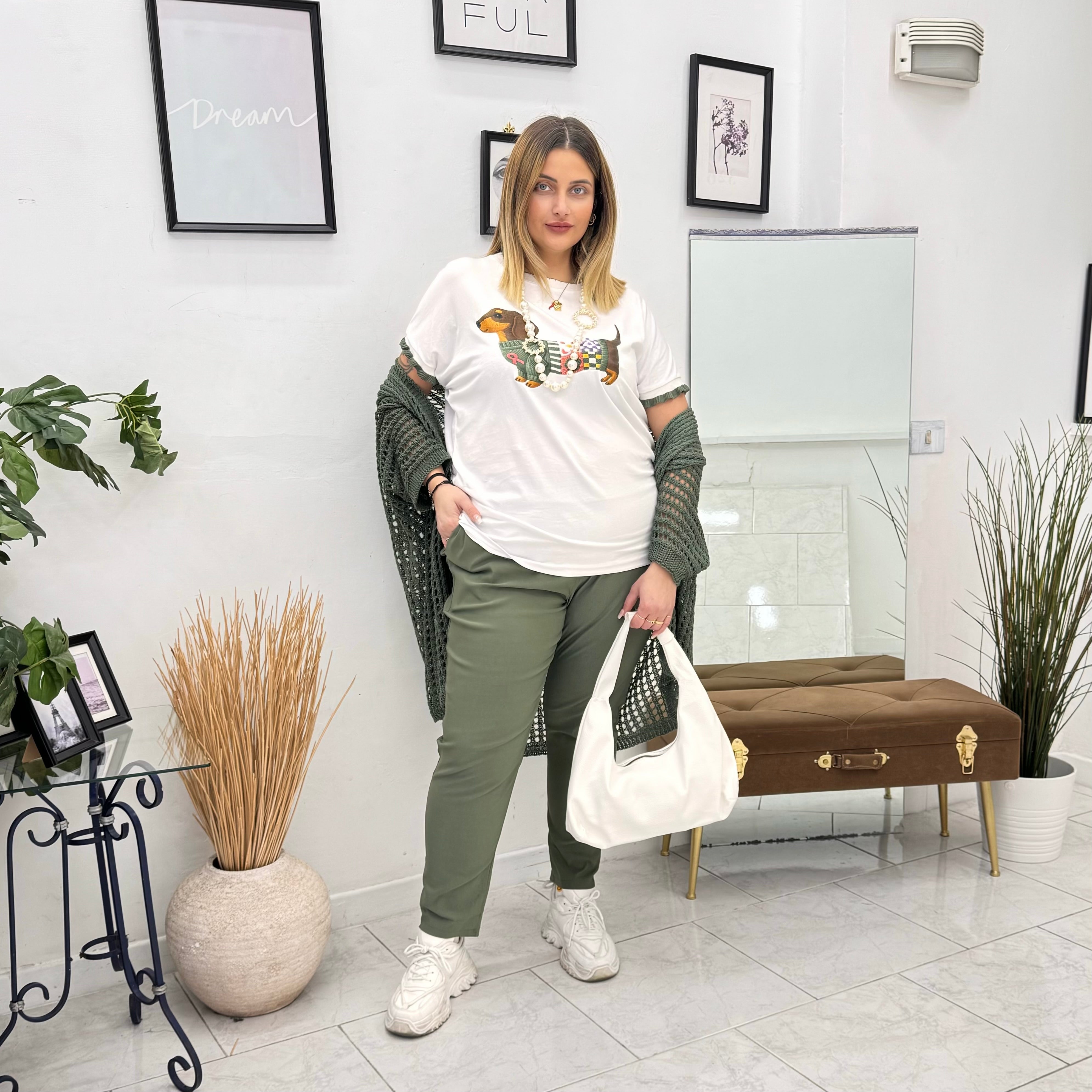 T-shirt bassotto Chic