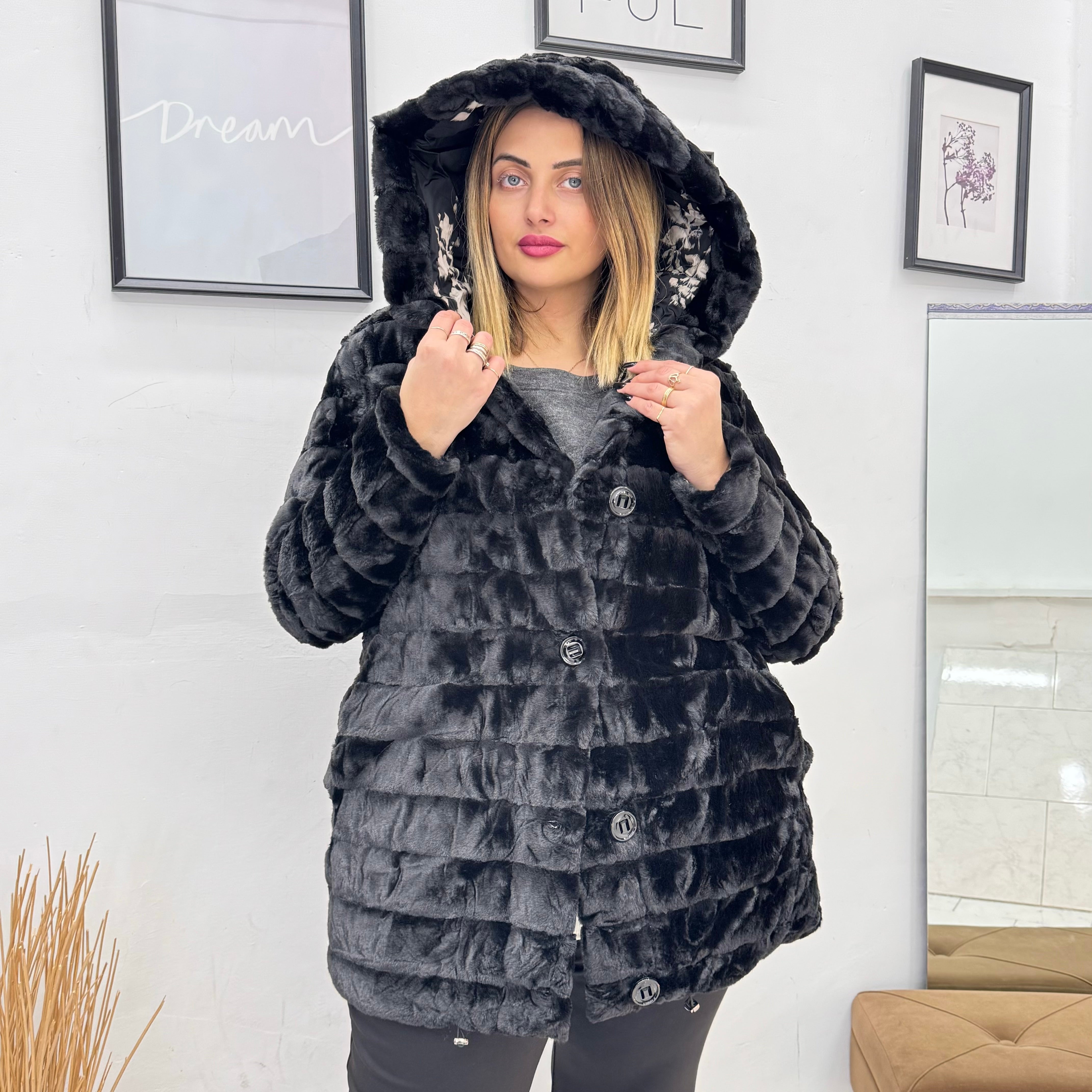 Pellicciotto Black&White Double-face