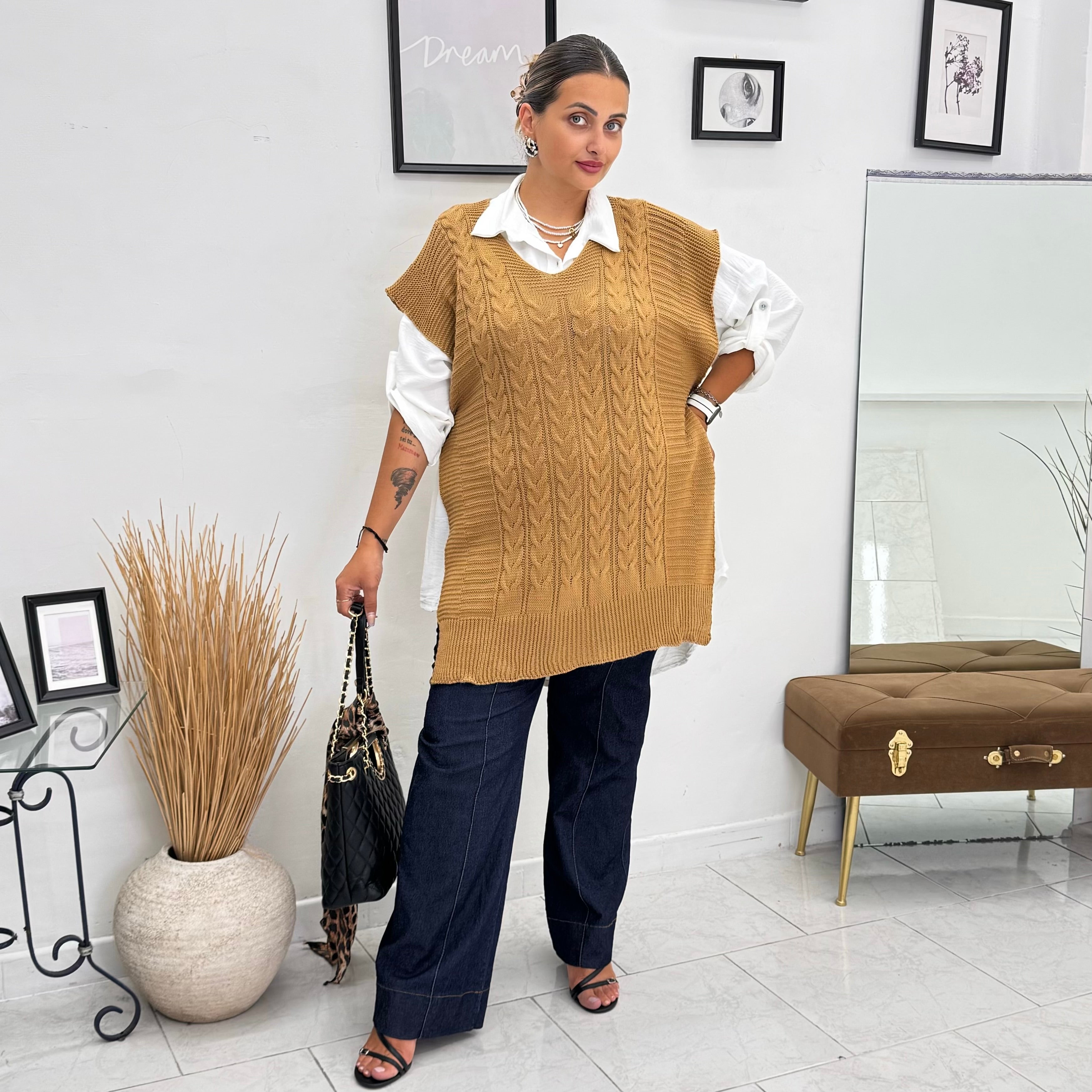 Maglia con camicia Kesya