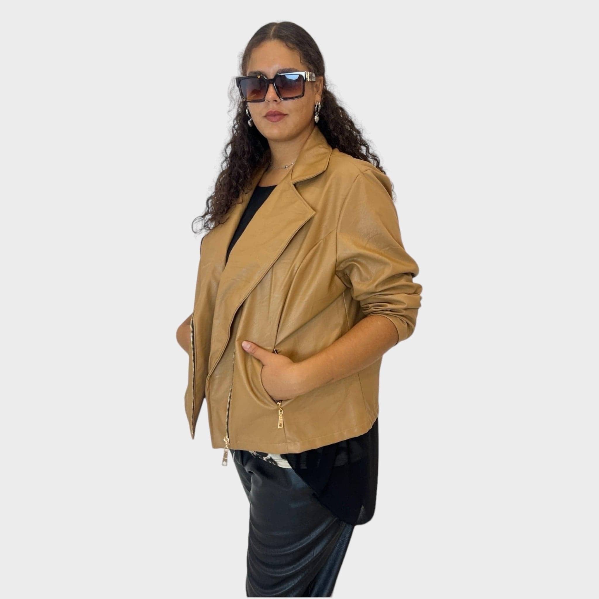 Giacca eco zip laterale