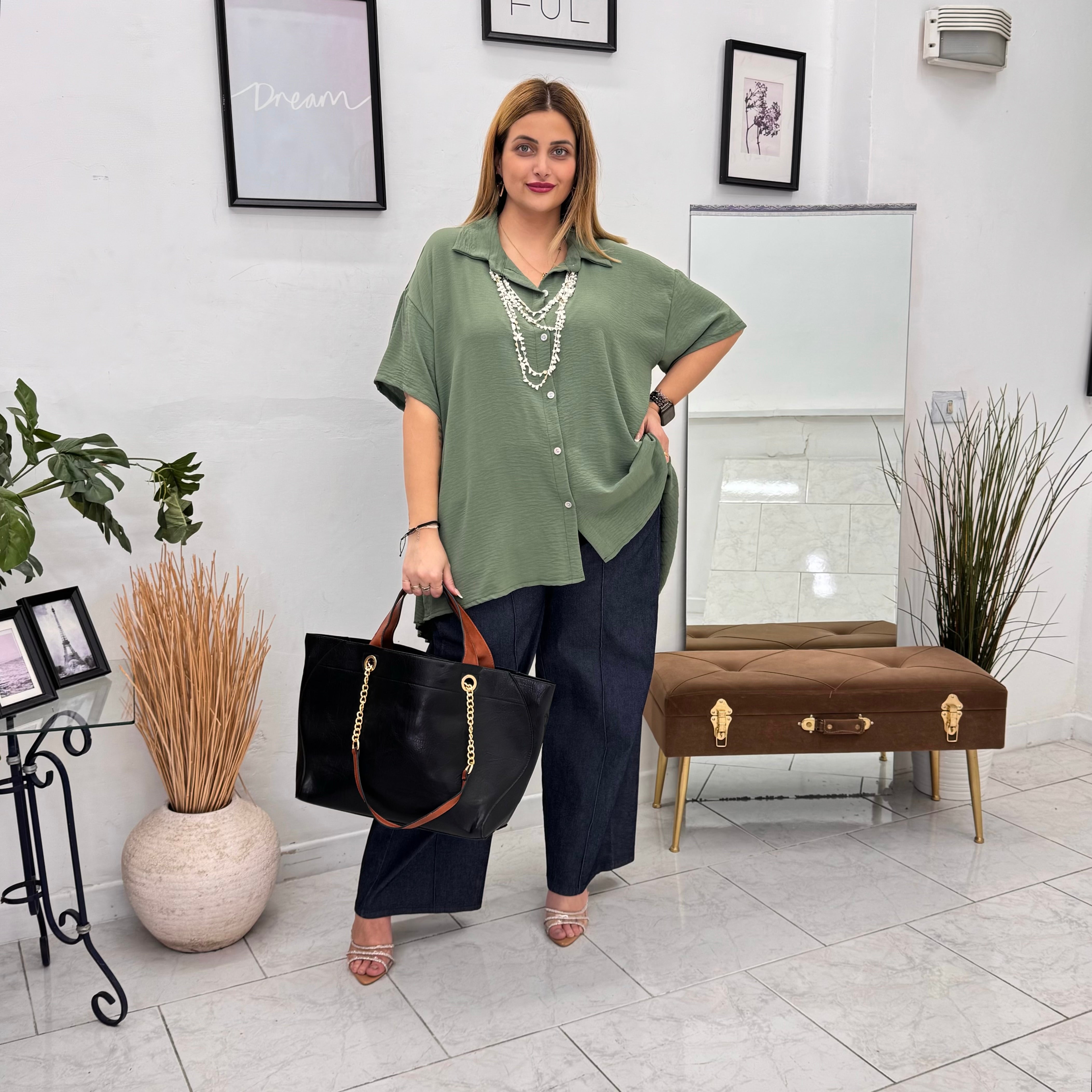 Camicia Back Plissé