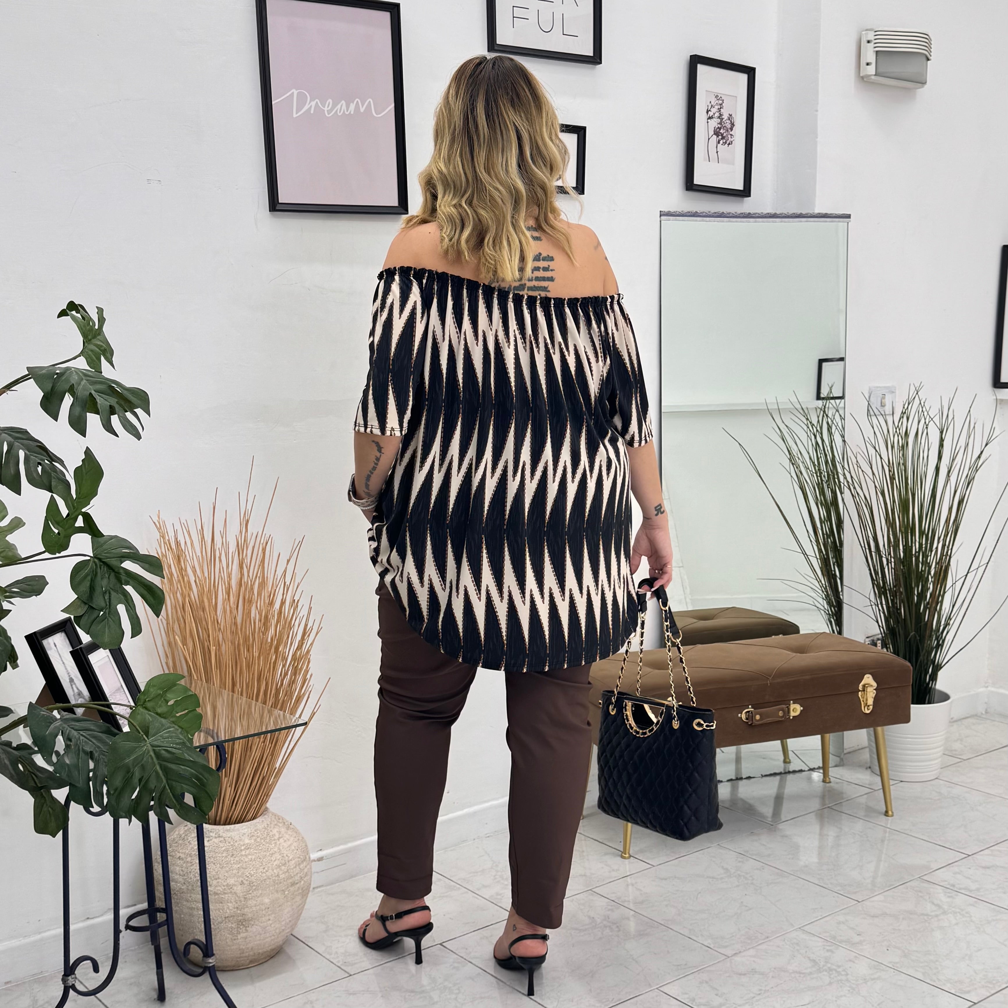TOTAL LOOK MANOLA NERO/MARRONE