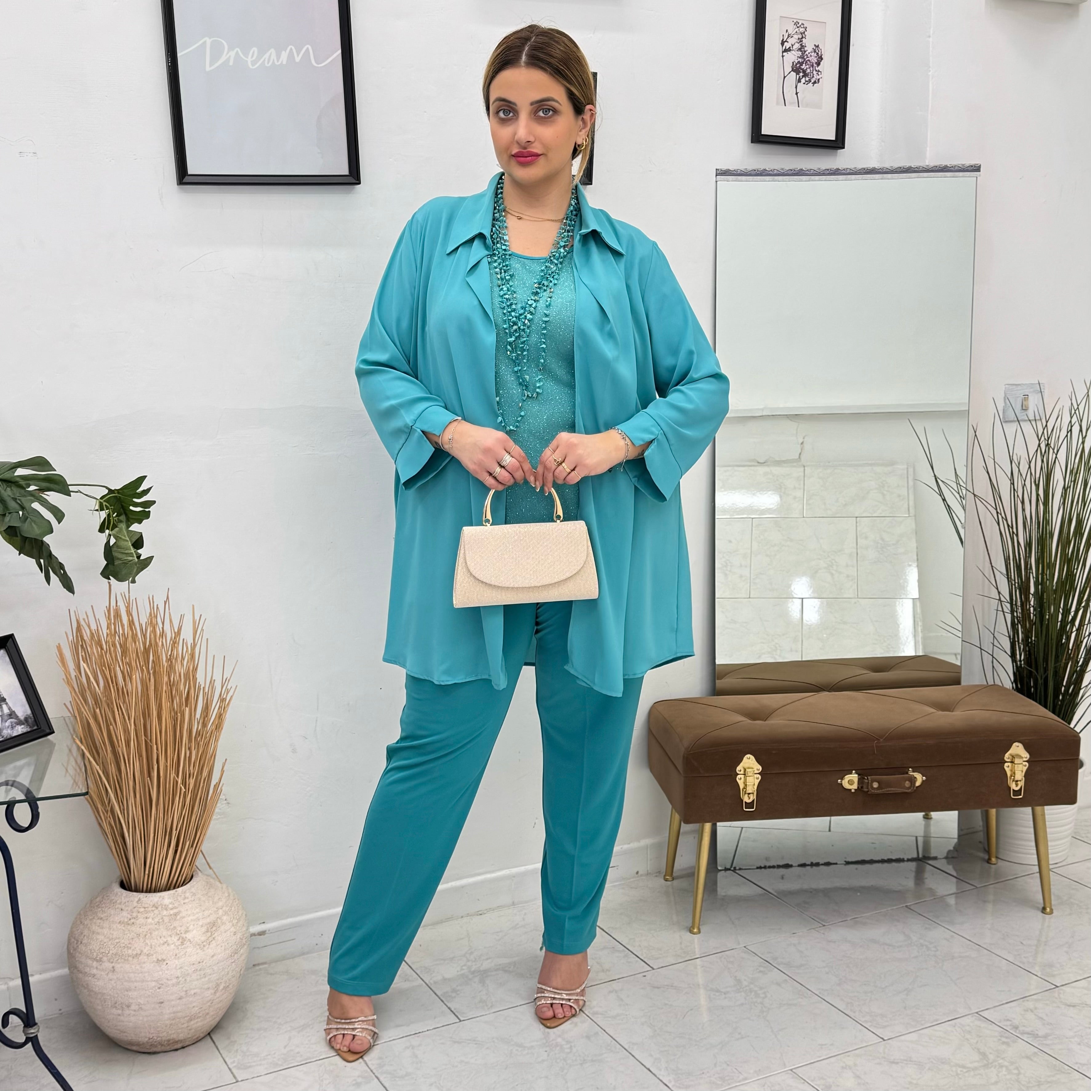 Completo Elegance Turchese Lumina