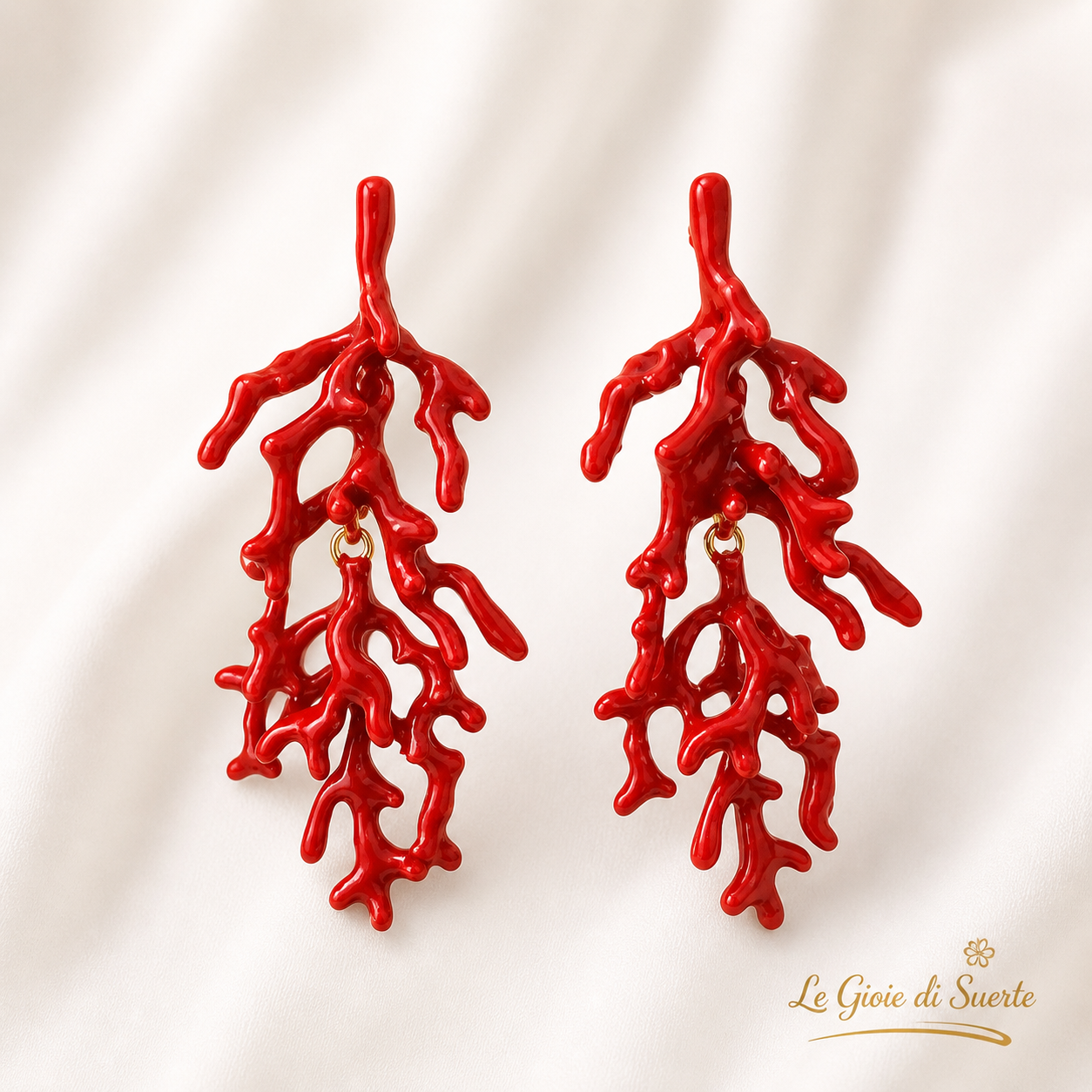 Orecchini Corallo Rosso