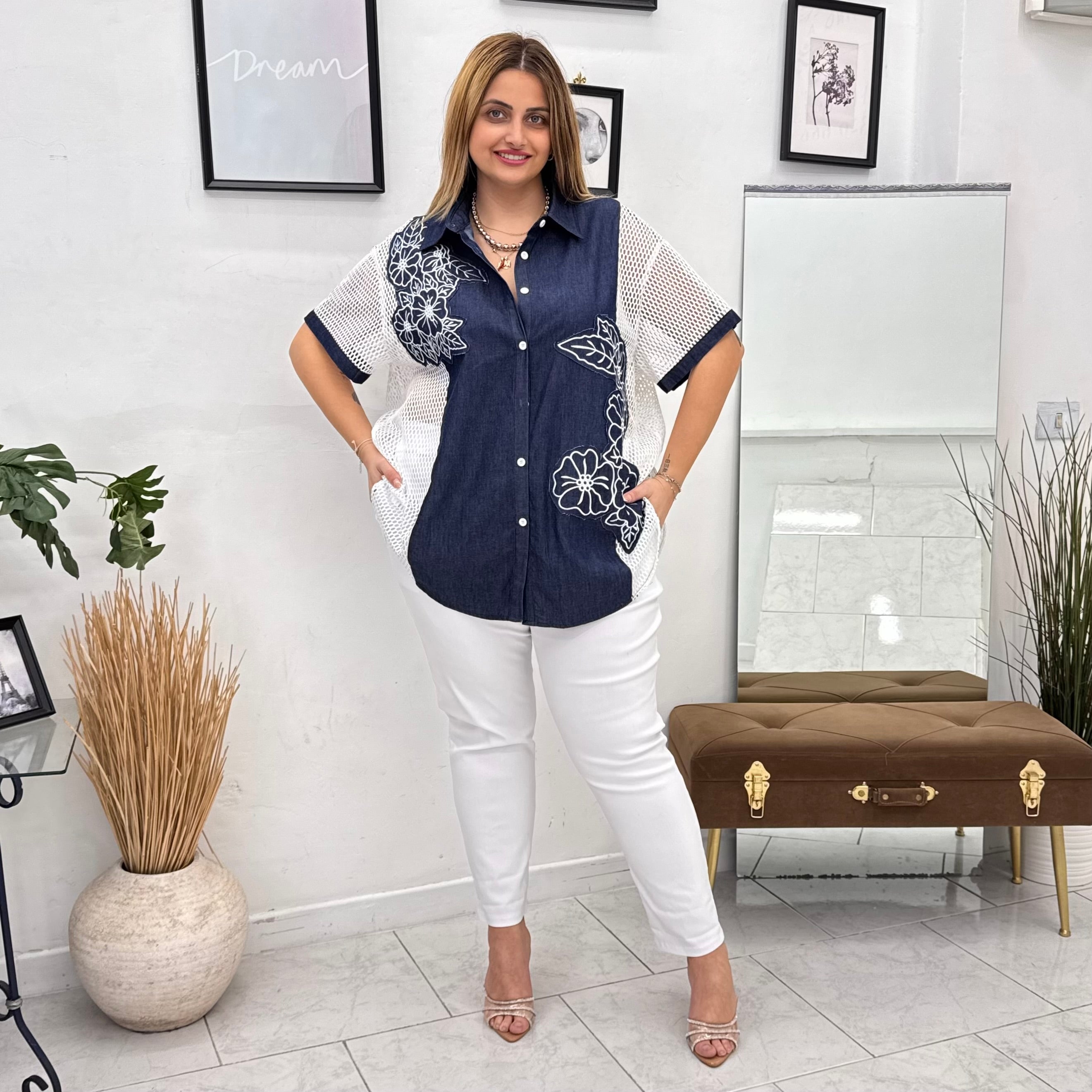 Camicia Rete Denim