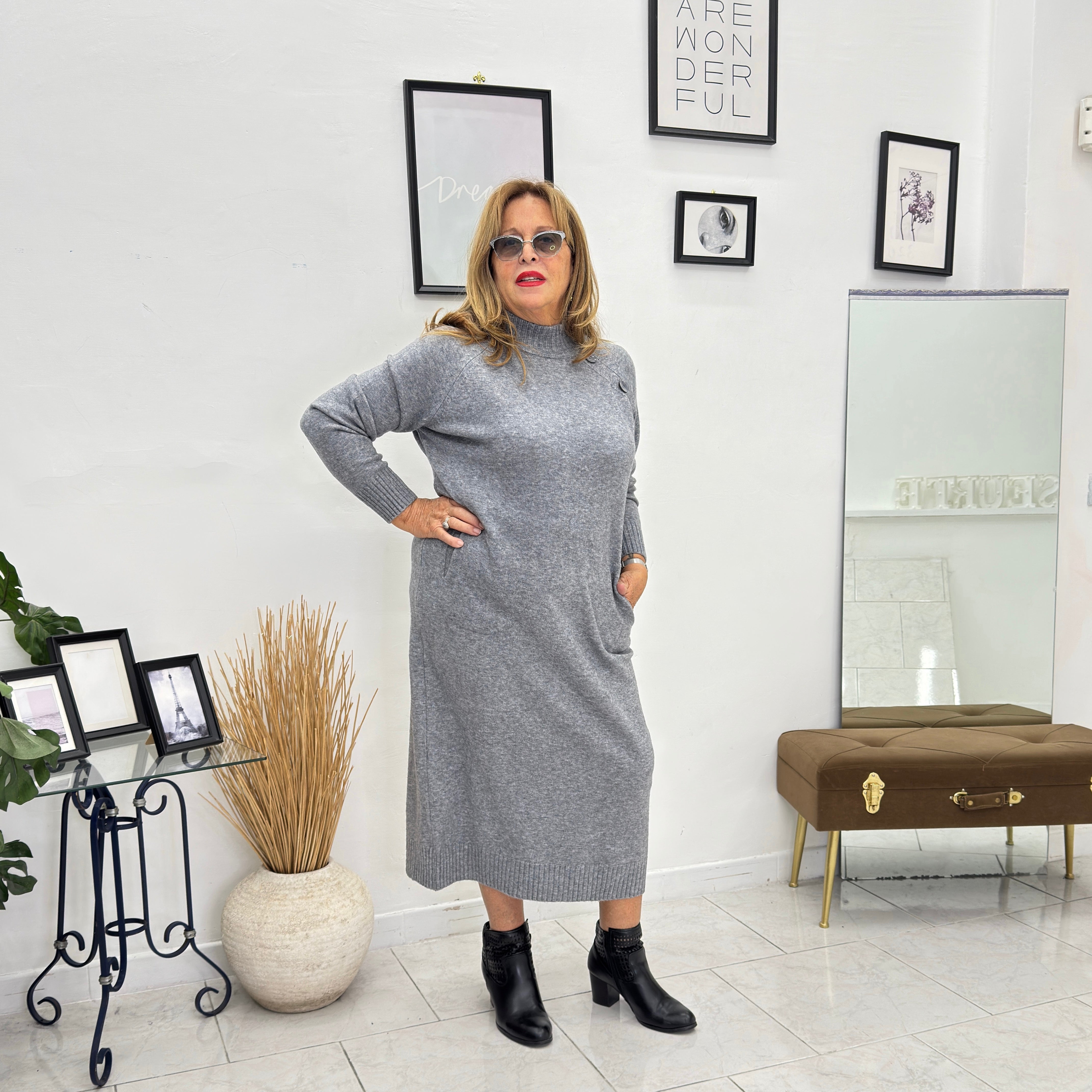 Abito in Maglia Botton 4801